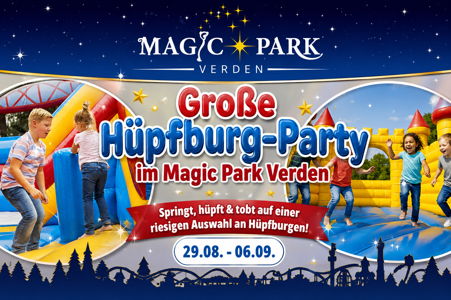 Große Hüpfburg-Party im Magic Park Verden