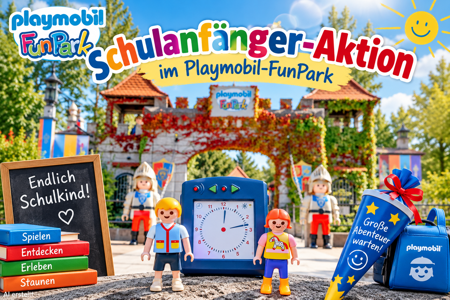 Schulanfänger-Aktion im Playmobil-FunPark