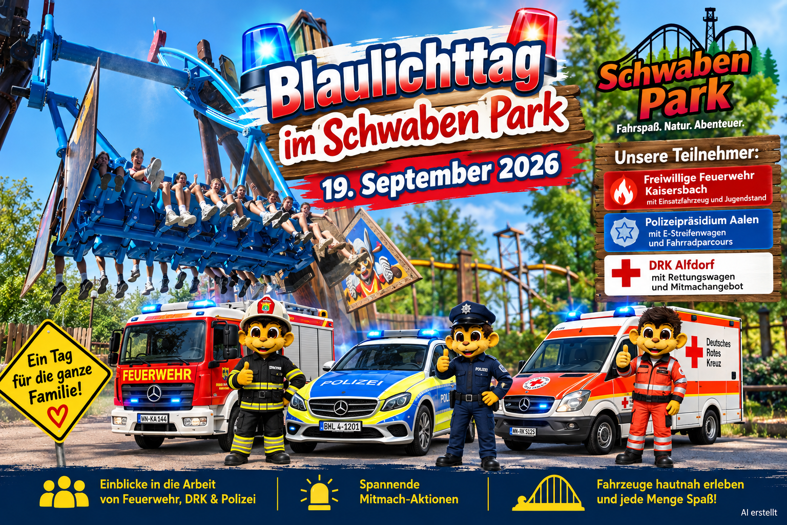 Blaulichttag im Schwaben Park