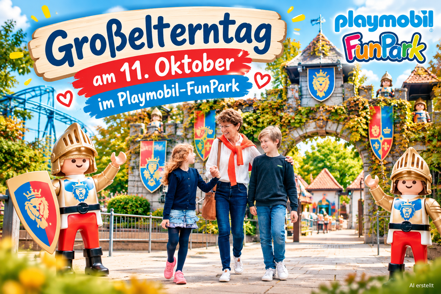 Großelterntag am                             11. Oktober im Playmobil-FunPark
