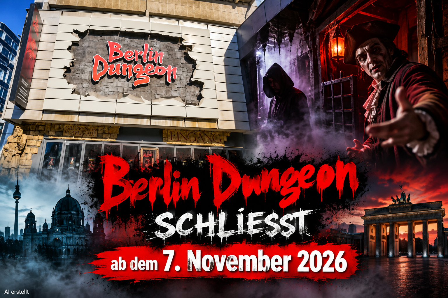 Berlin Dungeon schließt !