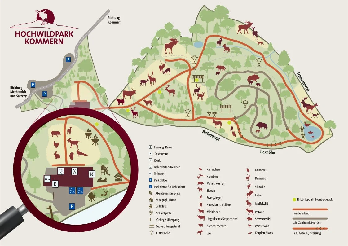 Hochwildpark Kommern Mechernich Wildpark Tierpark Zoo Wildtiere Preise Eintritt Anfahrt Park Plan Map Guide Fotos Bilder Rheinland Eifel