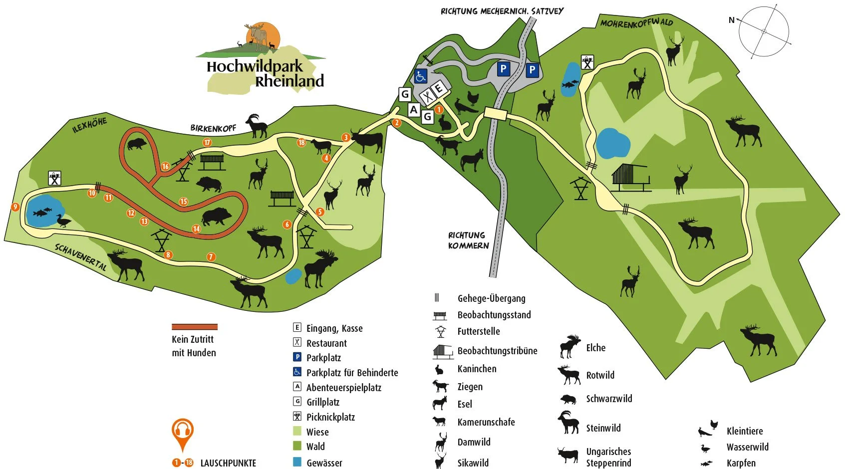 Hochwildpark Kommern Mechernich Wildpark Tierpark Zoo Wildtiere Preise Eintritt Anfahrt Park Plan Map Guide Fotos Bilder Rheinland Eifel