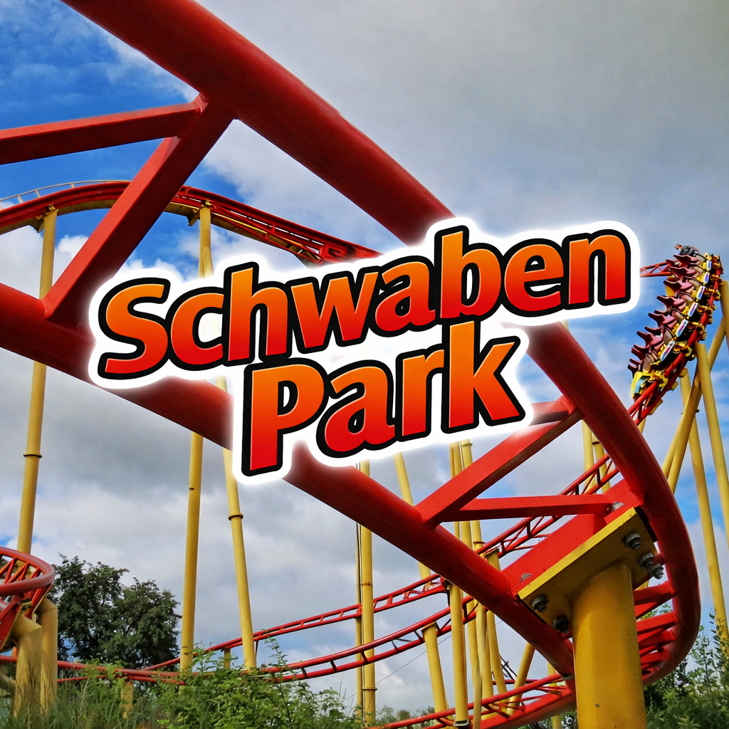 Ein Freizeitpark mit einer Achterbahn Schwabenpark schwabenpark kaisersbach schwaben park freizeitpark ausflug info achterbahn attraktion