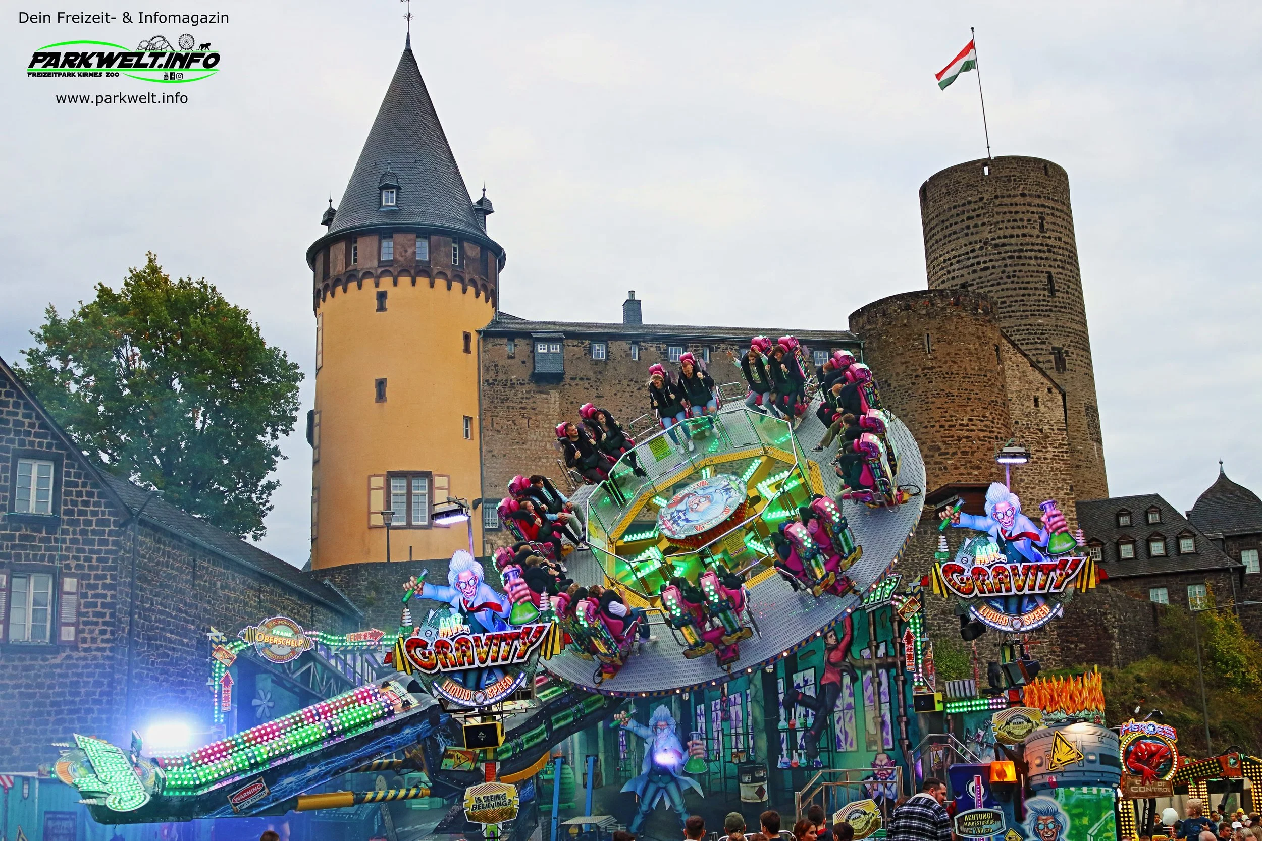 Mr Gravity Frank Oberschelp Technical Park Heavy Rotation Kirmes Volksfest Fahrgeschäft Attraktion