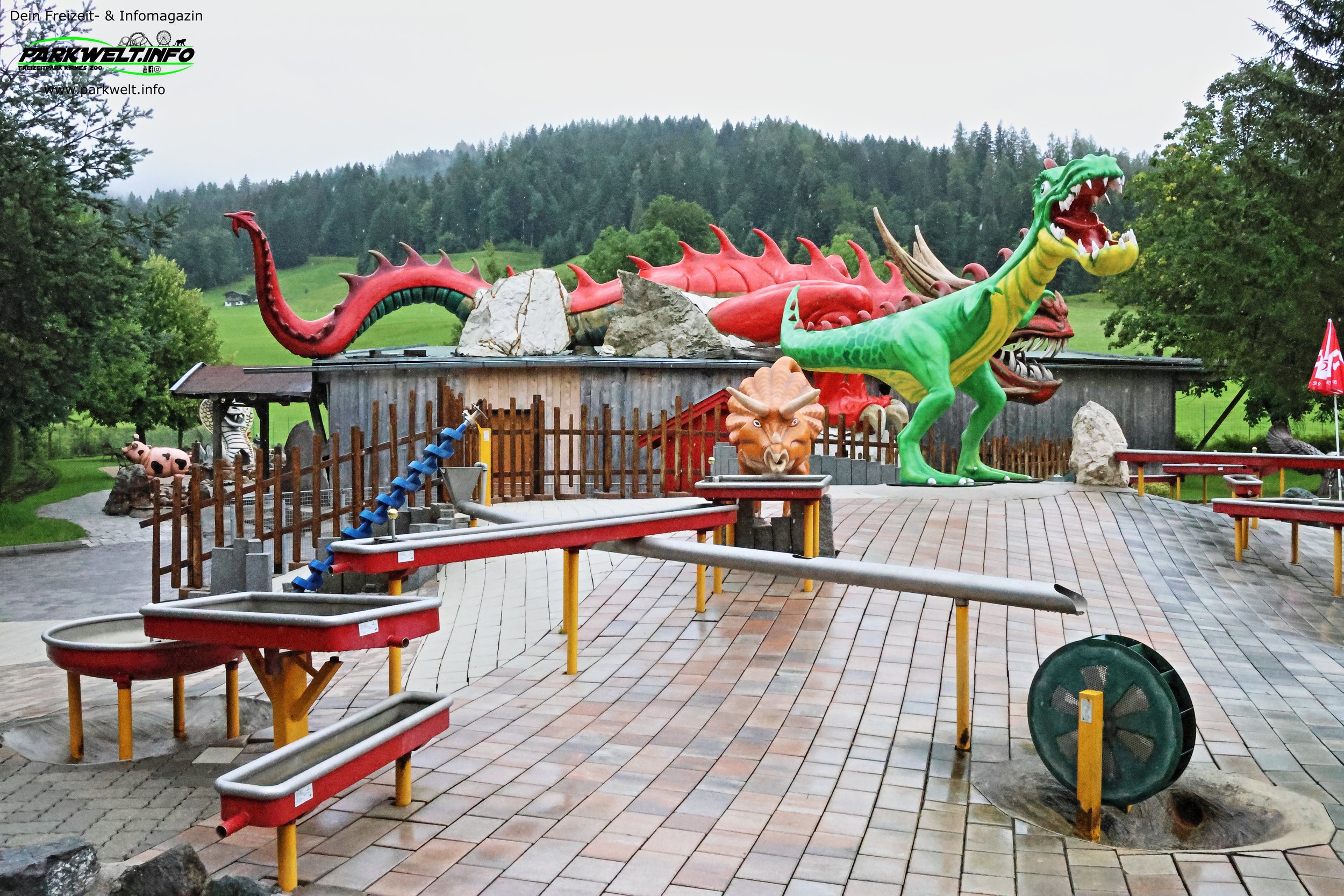 Dino Wasserspiele im Familienland Pillersee – Dino Abenteuer für Kinder in Tirol