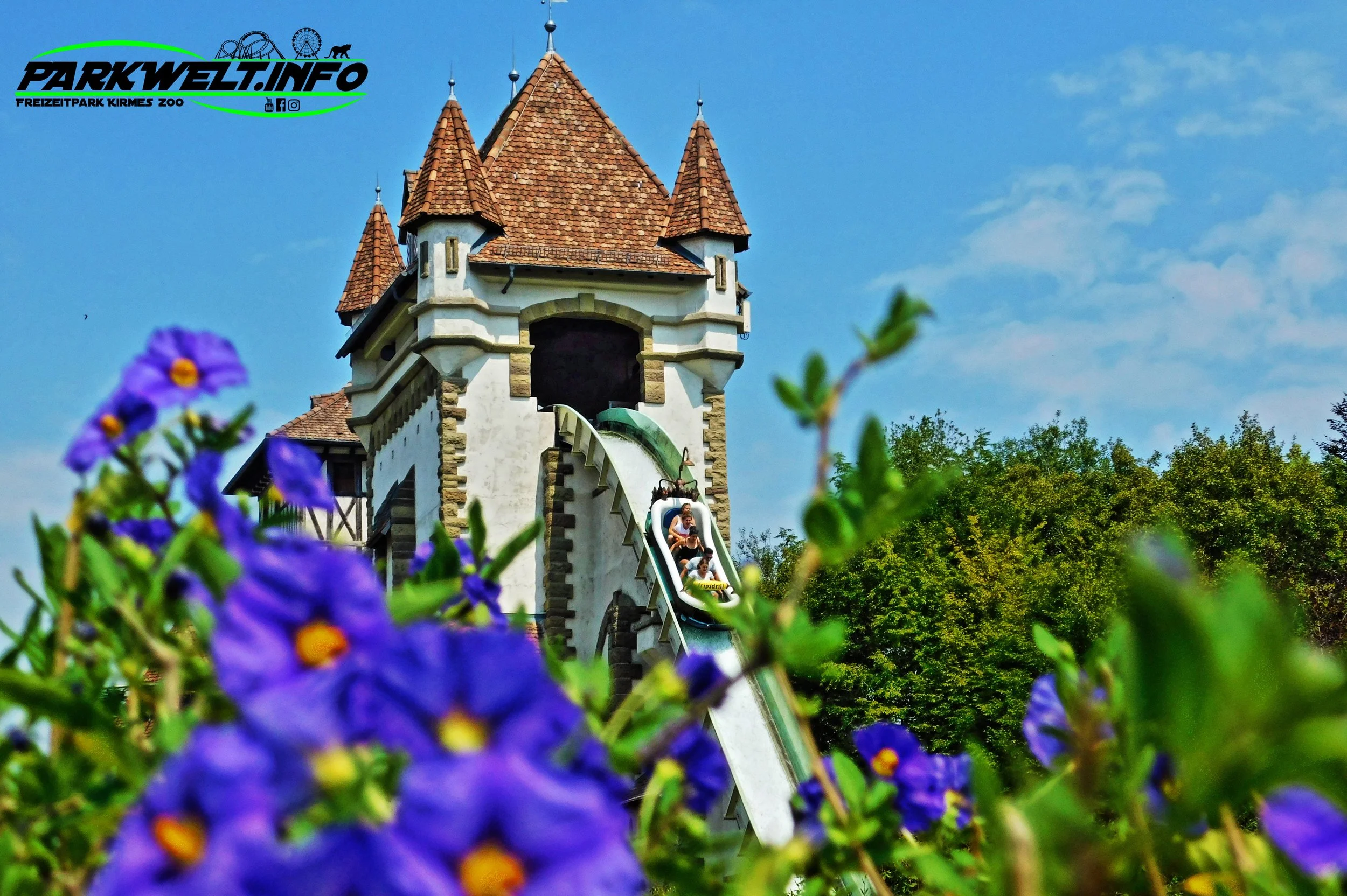 Erlebnispark Tripsdrill Cleebronn Baden Württemberg Freizeitpark Themepark Wildpark Attraktionen Fahrgeschäfte Park Plan Parkplan Map Guide Anfahrt Adresse Achterbahn 