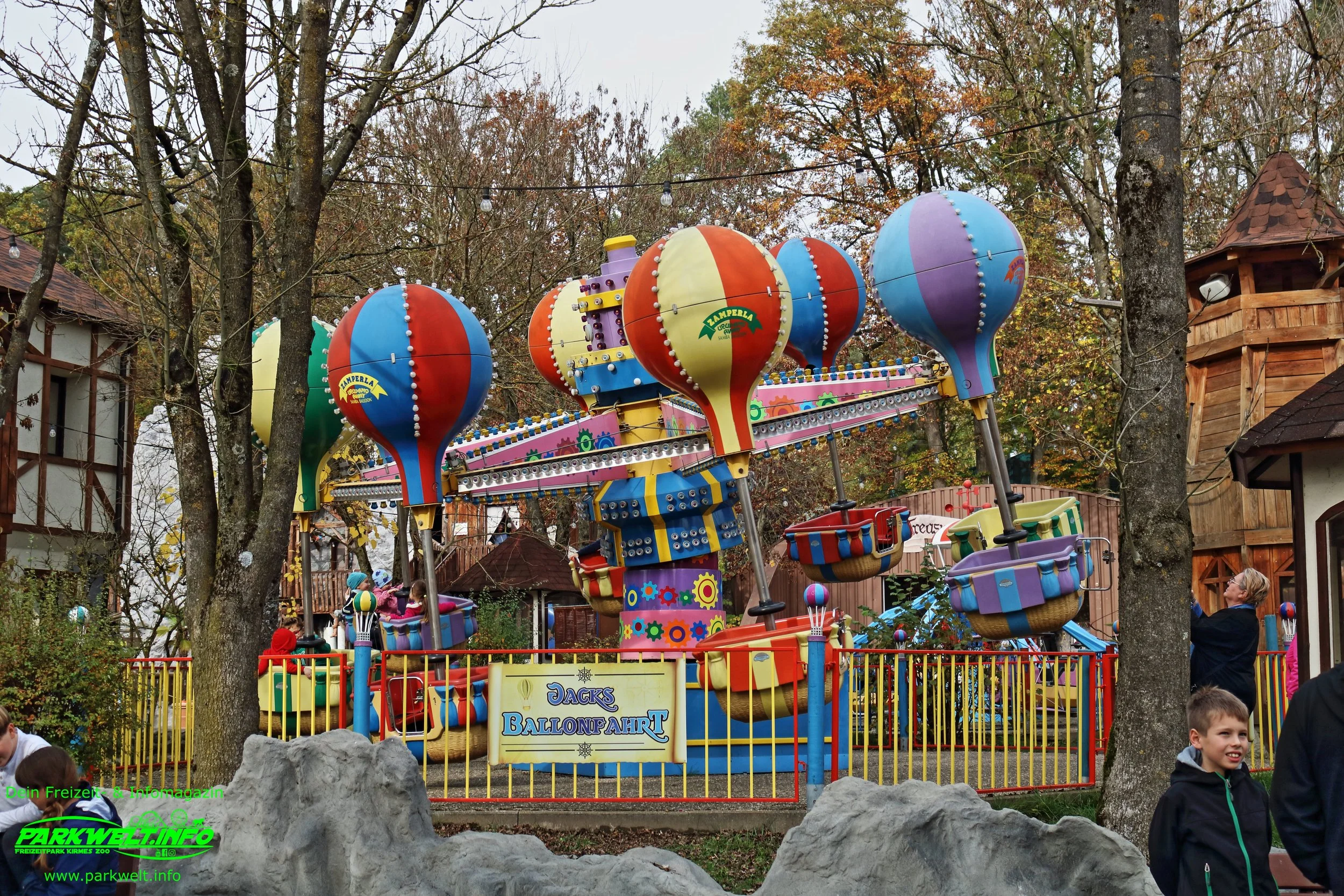 Jacks Ballonfahrt Zamperla Samba Ballonfreizeit land Geiselwind freizeitland freizeitpark themepark guide map parkplan anfahrt achterbahn attraktion karussell adresse preise