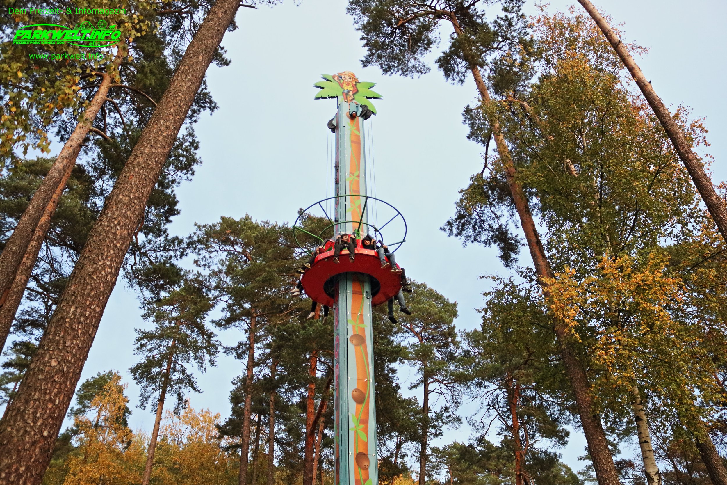 Jungle Drop SBF Visa Drop n Twist Freefall Tower Free Fall freizeit land Geiselwind freizeitland freizeitpark themepark guide map parkplan anfahrt achterbahn attraktion karussell adresse preise