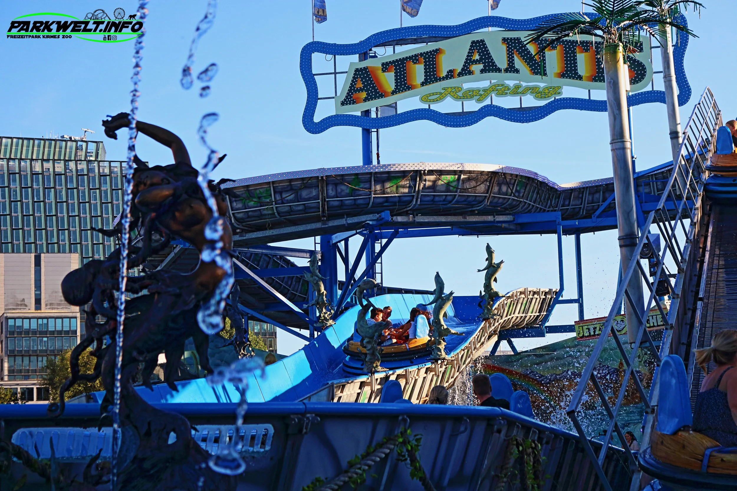 Atlantis Rafting Vorlop Fabbri Raft Wildwasser Kirmes Volksfest