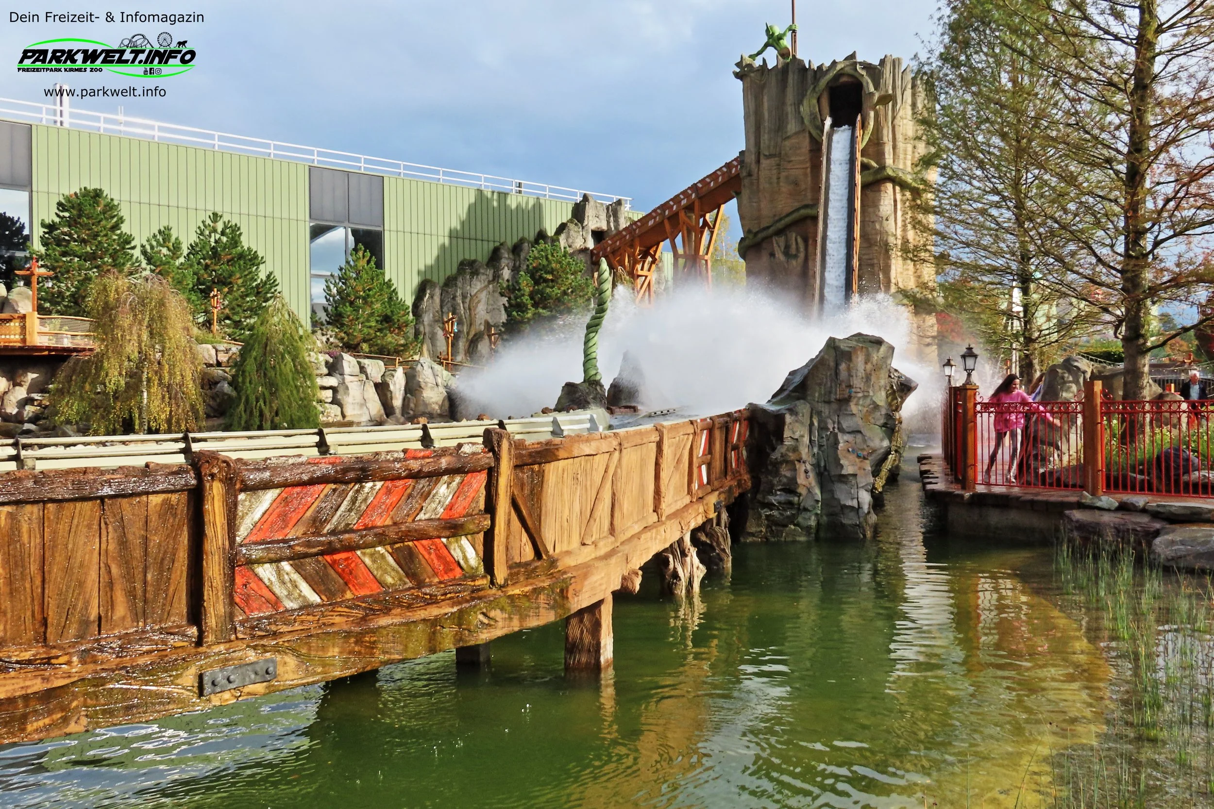 Expedition Zork Mack Rides Log Flume Wasserbahn Wildwasserbahn Attractiepark Toverland Freizeitpark Themepark Attraktionen Fahrgeschäfte Achterbahn Rollercoaster guide Map Park Plan Sevenum Niederlande Holland