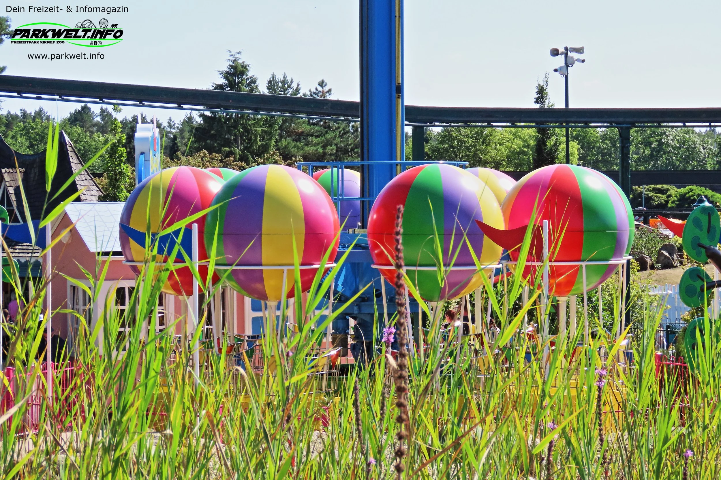 Peppas Ballonfahrt Technical Park Balloon Tower Peppa Pig Heide Park Resort Soltau Niedersachsen Freizeitpark Themepark Colossos Achterbahn Attraktionen Park Plan Adresse Infos Bilder Show