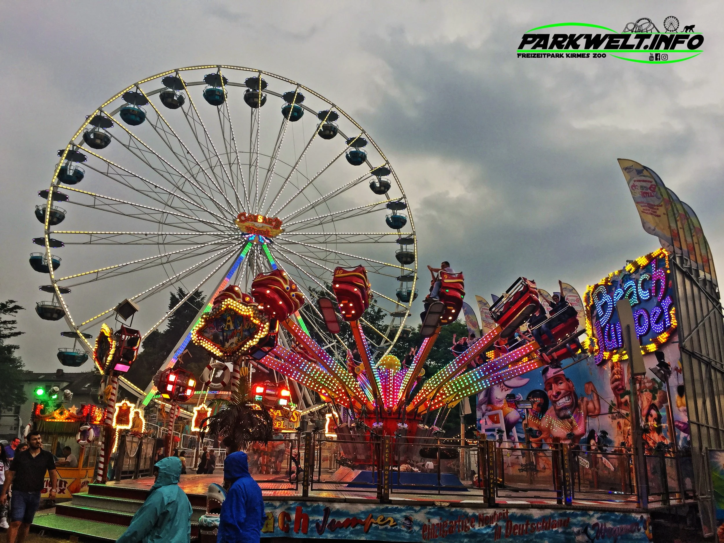 Beach Jumper Harvey Wegener  SBF Visa Coaster Kirmes Volksfest Jahrmarkt Attraktion Fahrgeschäft Karussell  Daten Infos Technische