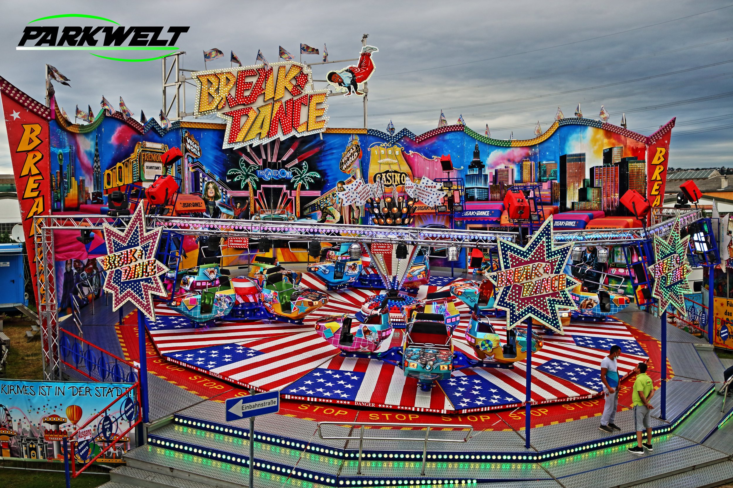 Break Dance Mike Jürgen Klinge 1 Huss Rides  Coaster Kirmes Volksfest Jahrmarkt Attraktion Fahrgeschäft Karussell  Daten Infos Technische