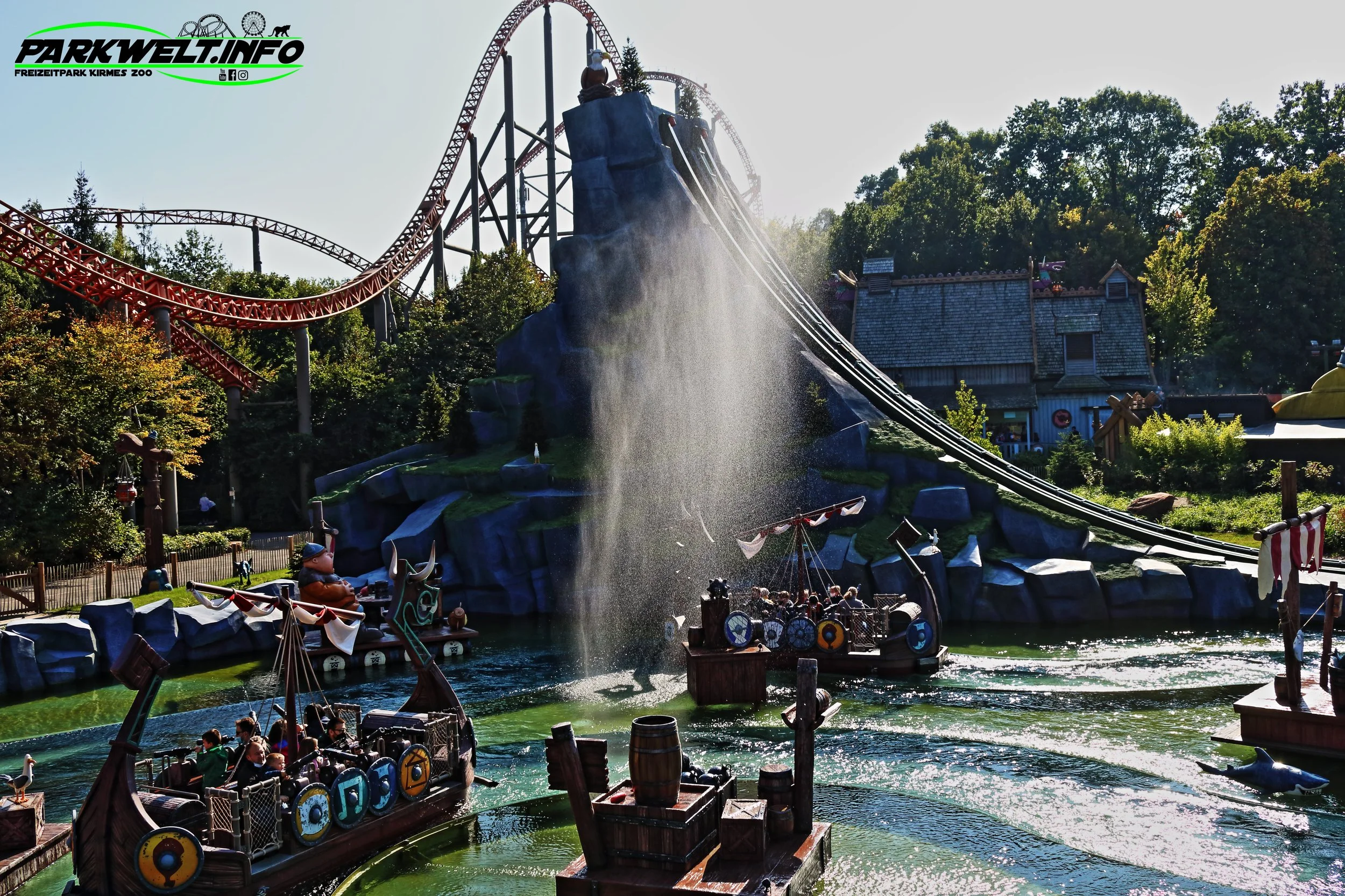 Plopsaland Deutschland Wickie Splash Battle Mack Rides Wickieland Land Holiday Park