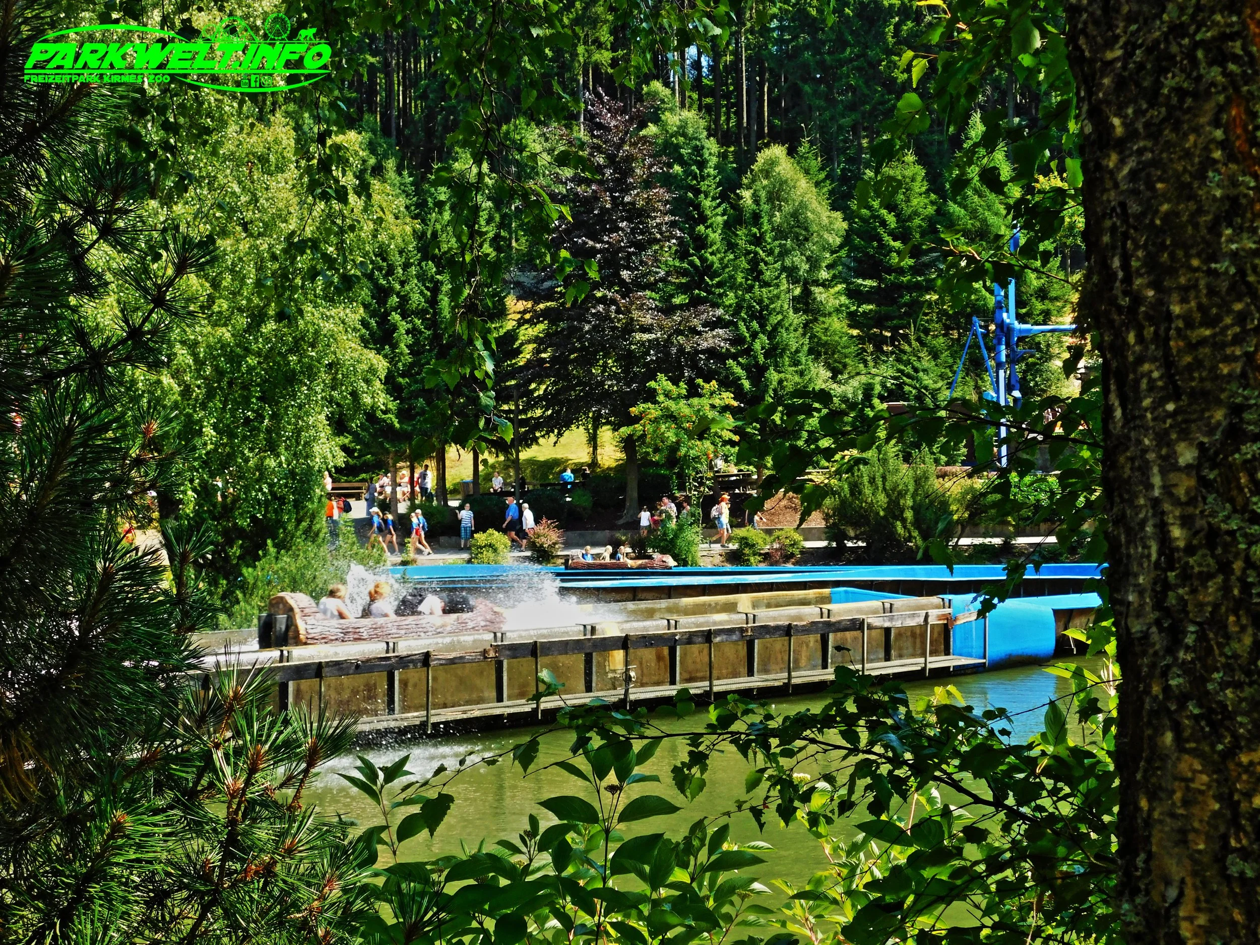 Wild River Wildwasserbahn Mack Rides Log Flume Wasserbahn Wild Fort Fun Abenteuerland Freizeitpark