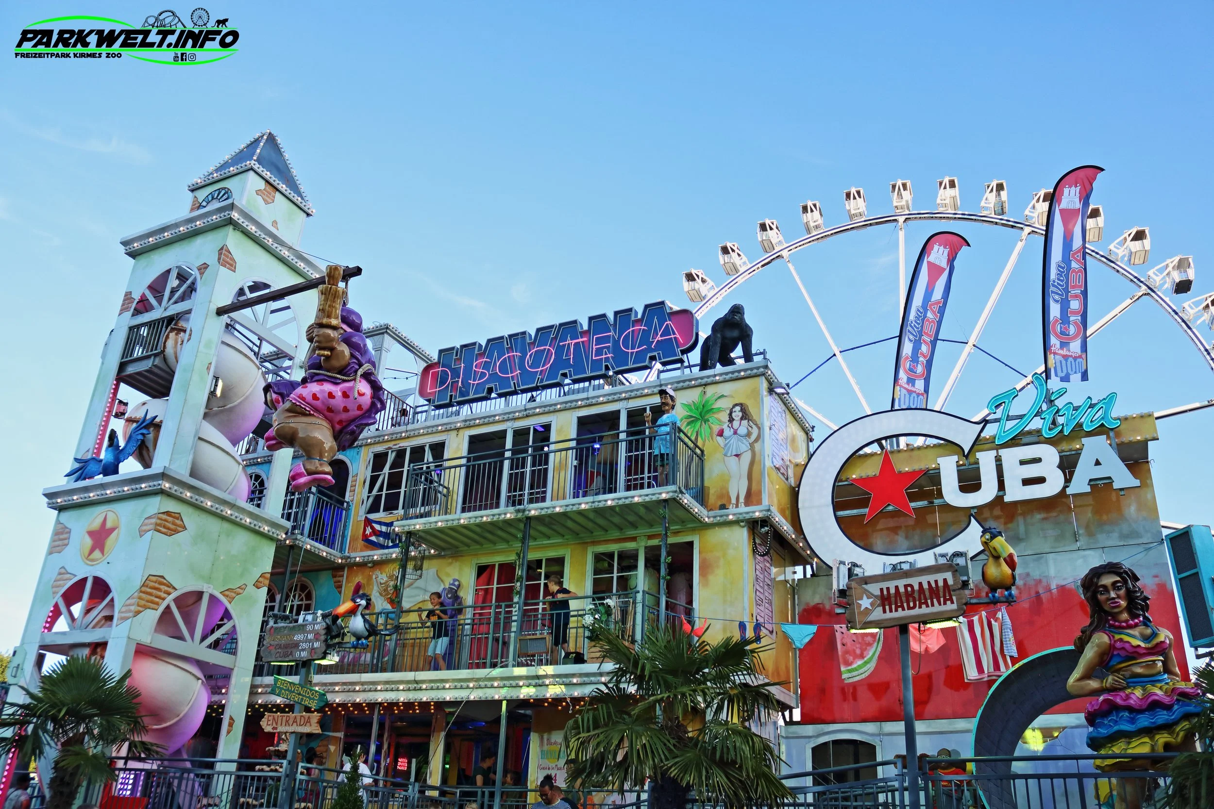 Viva Cuba Hartmann Laufgeschäft Fun House Barbisan Volksfest Kirmes Jahrmarkt Familie Kids