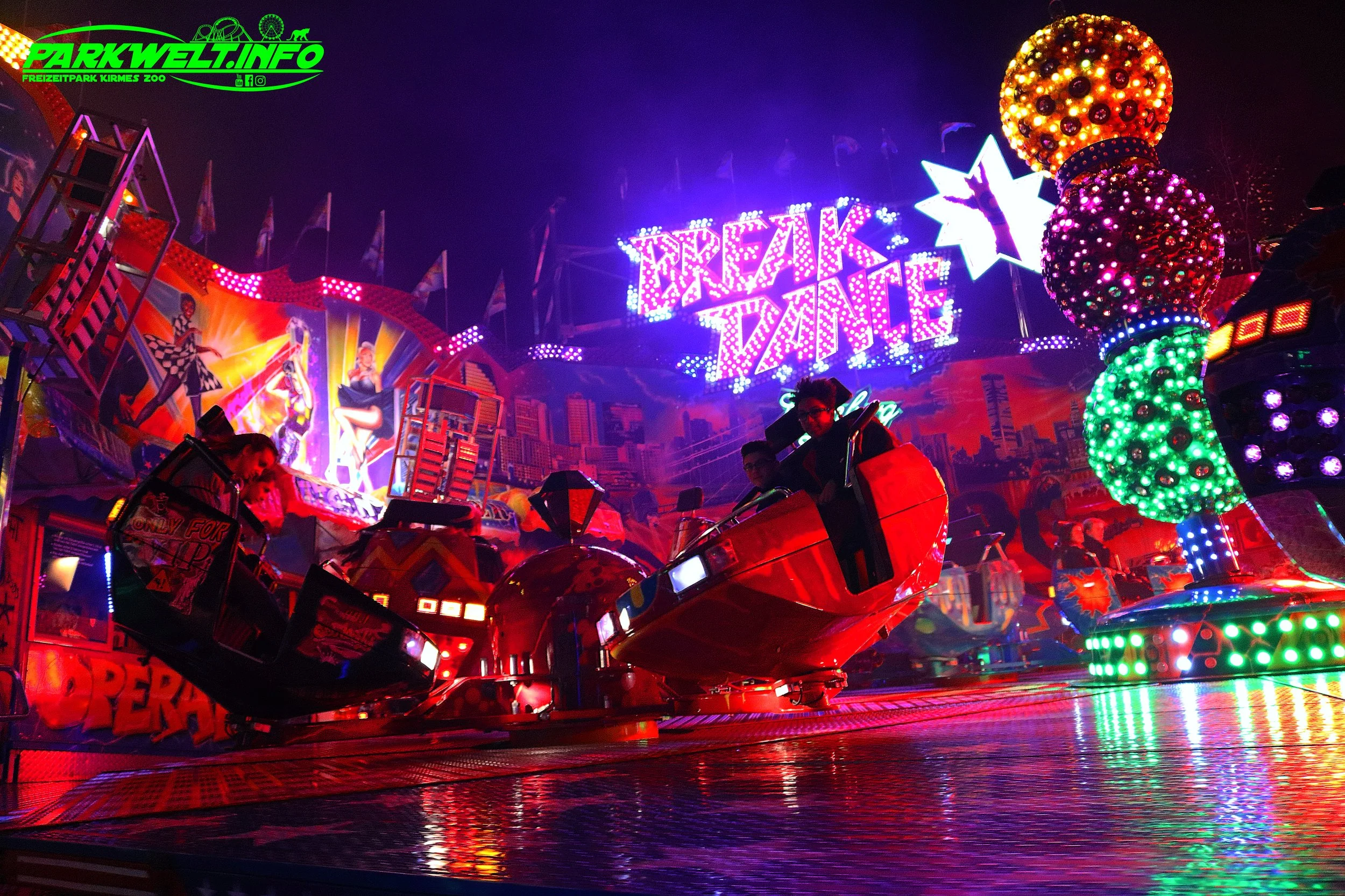 Break Dance Grünberg Kaiser Huss Rides Coaster Kirmes Volksfest Jahrmarkt Attraktion Fahrgeschäft Karussell  Daten Infos Technische