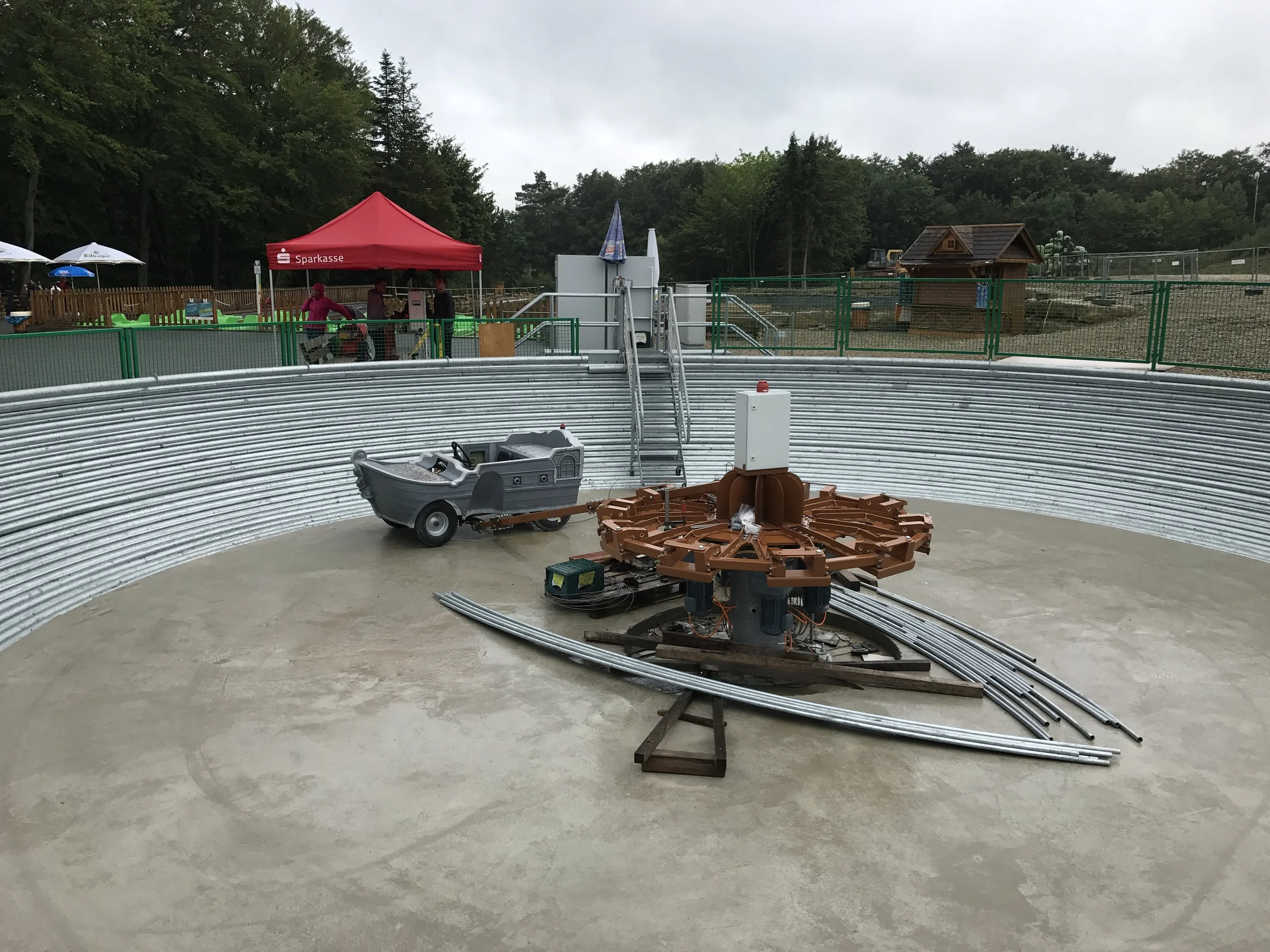 Seeräubers Kanonenritt im Eifelpark Gondorf Baustelle