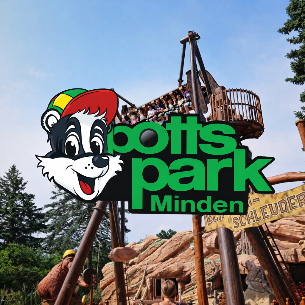  Freizeitpark Achterbahn potts park Minden Nordrhein Westfalen Freizeitpark Themepark Amusementpark Attraktionen Achterbahn Coaster Rollercoaster Fahrgeschäfte Anfahrt Adresse Parkplatz Park Plan Map Guide Preise Familienpark Erlebnispark 