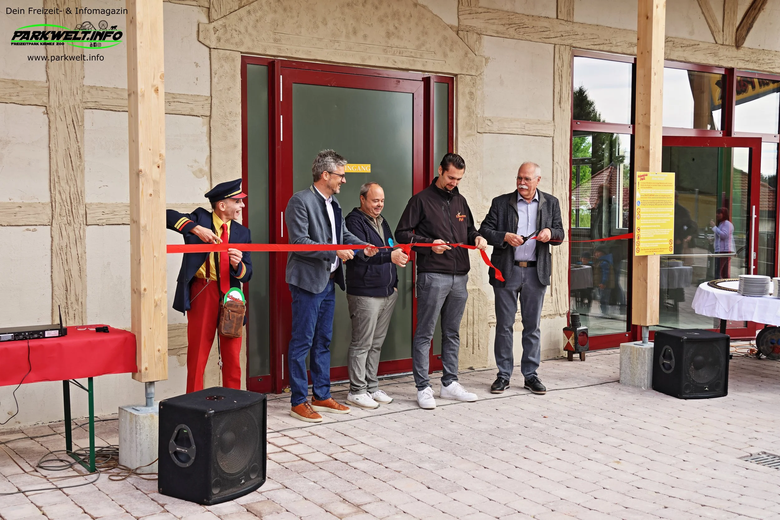 Hans Dampf Offizielle Eröffnung Markus Becker Schwaben Park Neuheit News Aufwind Rides schwabenpark kaisersbach schwaben park freizeitpark ausflug info achterbahn attraktion park plan guide attraktionen
