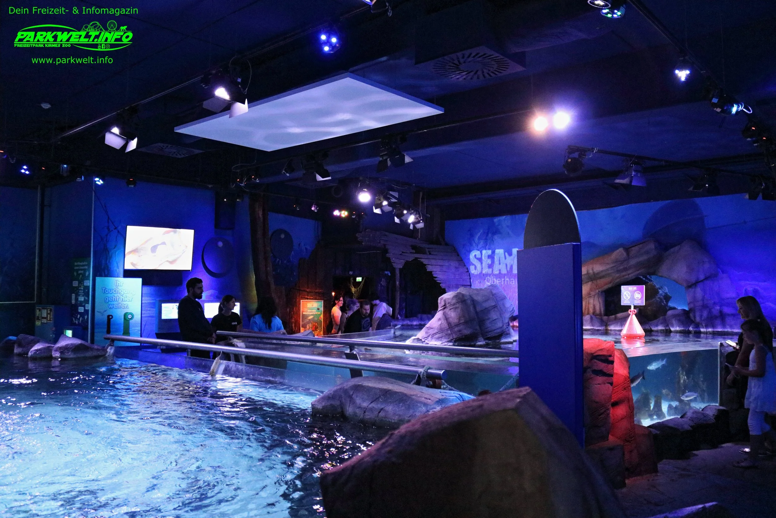 Sea Life Oberhausen Nordrhein Westfalen Aquarium Ausflugsziel Bilder Parkplan Park Plan map guide Adresse Anfahrt Info Preise Ticket Centro