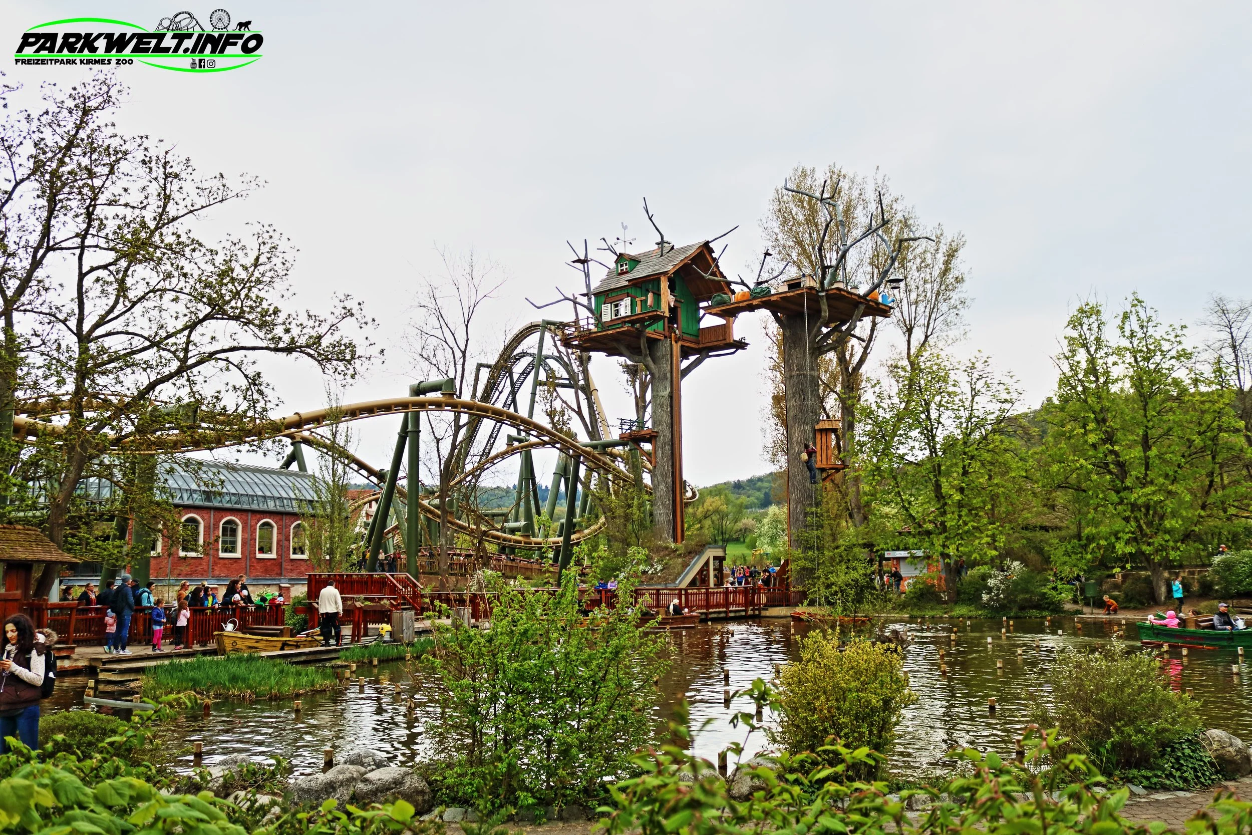Erlebnispark Tripsdrill Cleebronn Baden Württemberg Freizeitpark Themepark Wildpark Attraktionen Fahrgeschäfte Park Plan Parkplan Map Guide Anfahrt Adresse Achterbahn 