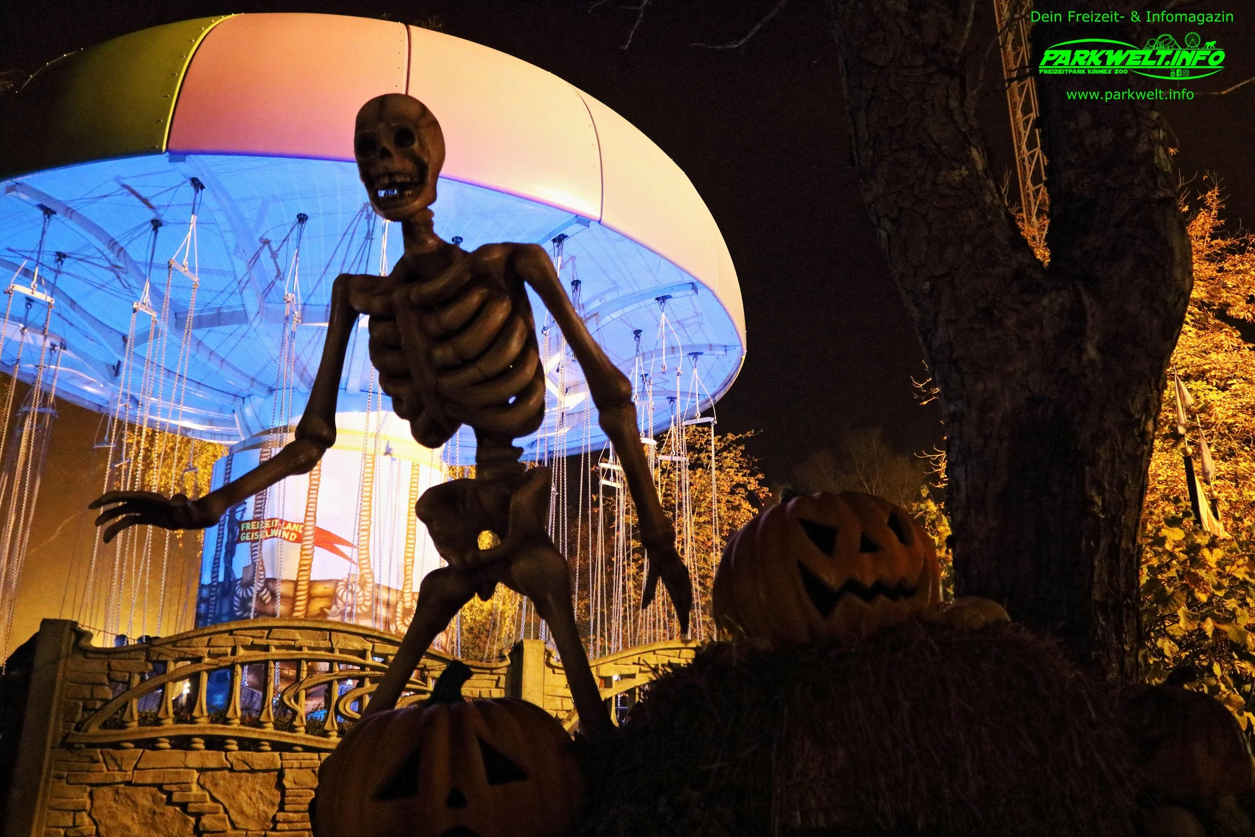 Grusel-Land Geiselwind Halloween Event freizeit land Geiselwind freizeitland freizeitpark themepark guide map parkplan anfahrt achterbahn attraktion karussell adresse preise