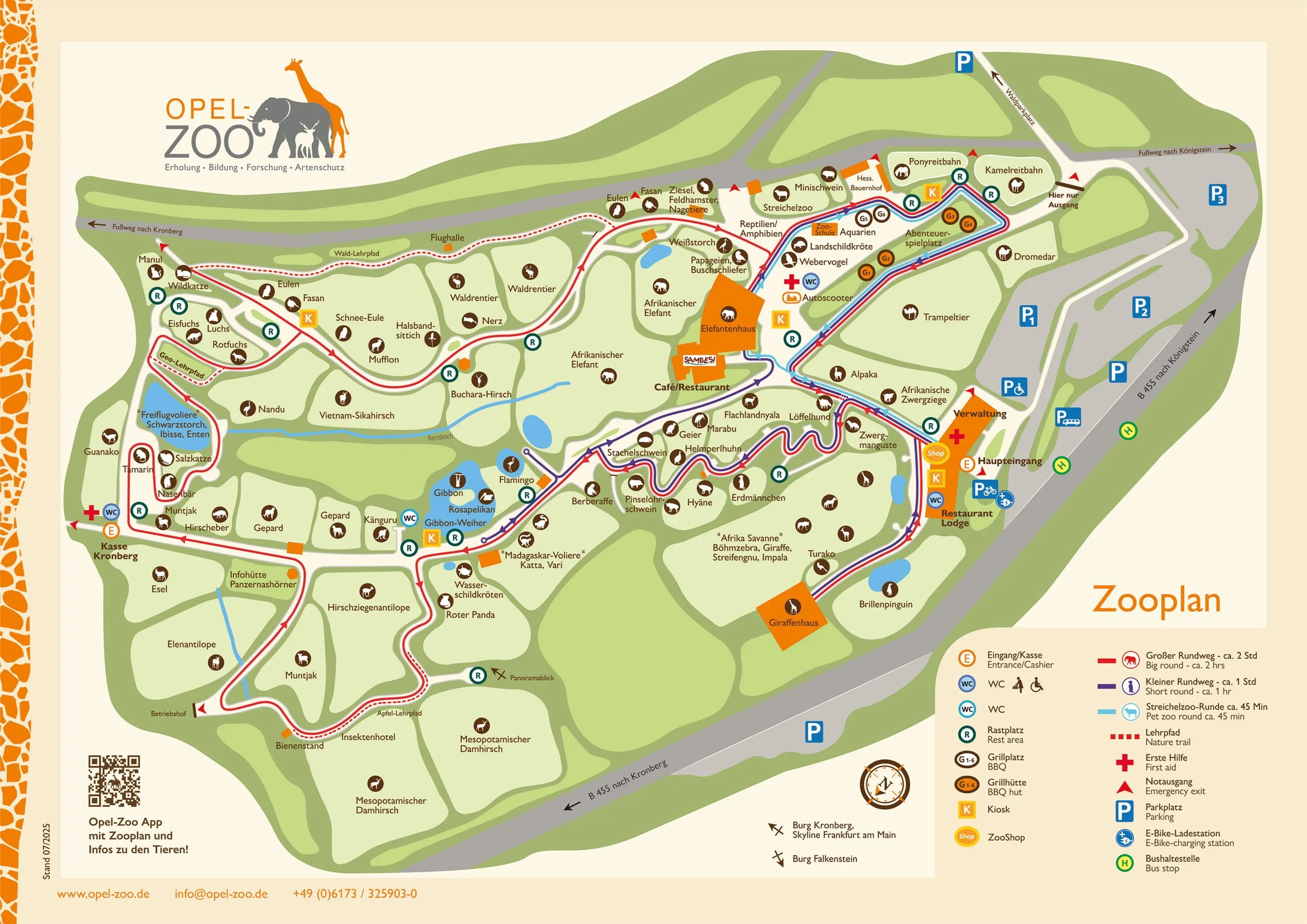 Opel Zoo Tierpark Tiere Hessen Ausflug Ausflugsziel Familie Wildpark Anfahrt Adresse Map Guide Parkplan Park Plan Info Infos Spielplatz
