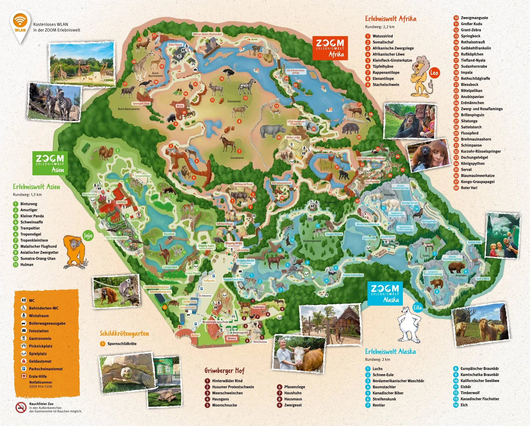 Zoom Erlebniswelt Gelsenkirchen Zoo Tierpark Nordrhein Westfalen Info Alaska Asien Afrika Adresse Familie  Bilder Park Plan Map Guide