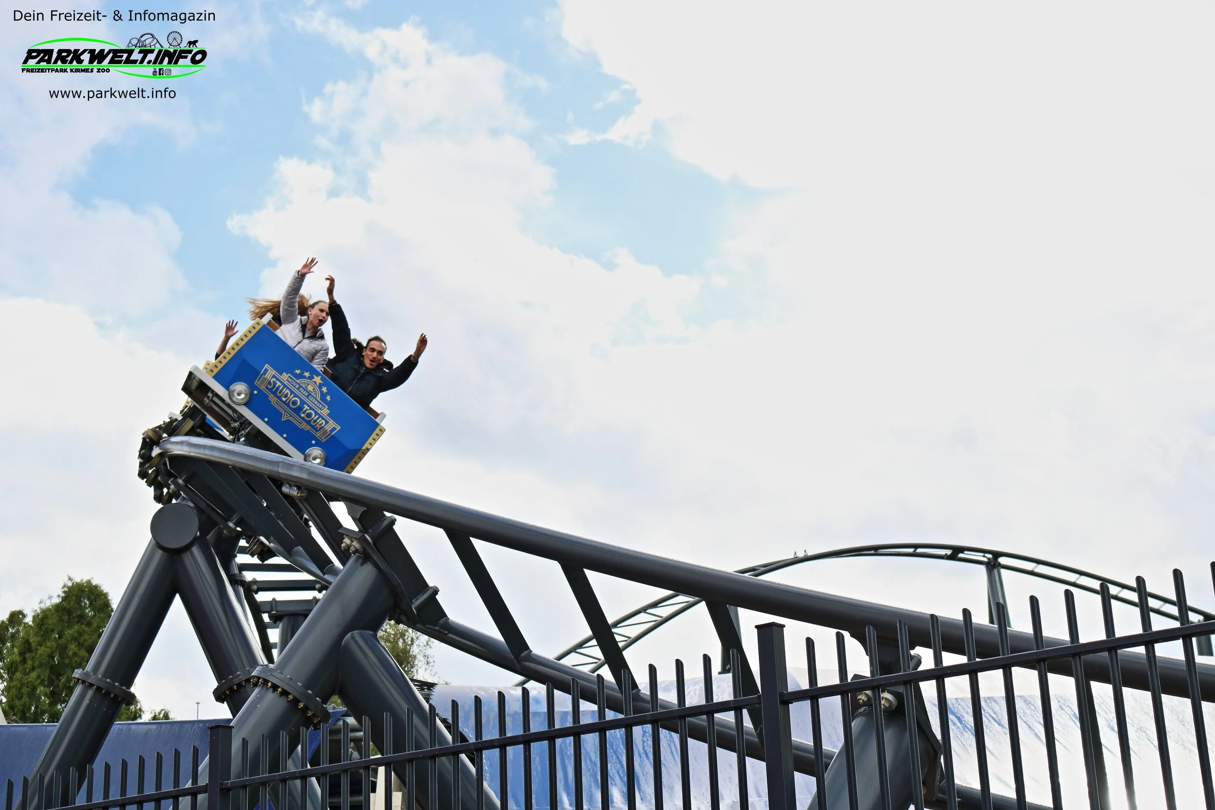 Movie Park Studio Tour Intamin Multi dimension Coaster Achterbahn movie park freizeitpark themepark filmpark bottrop germany achterbahn attraktionen info