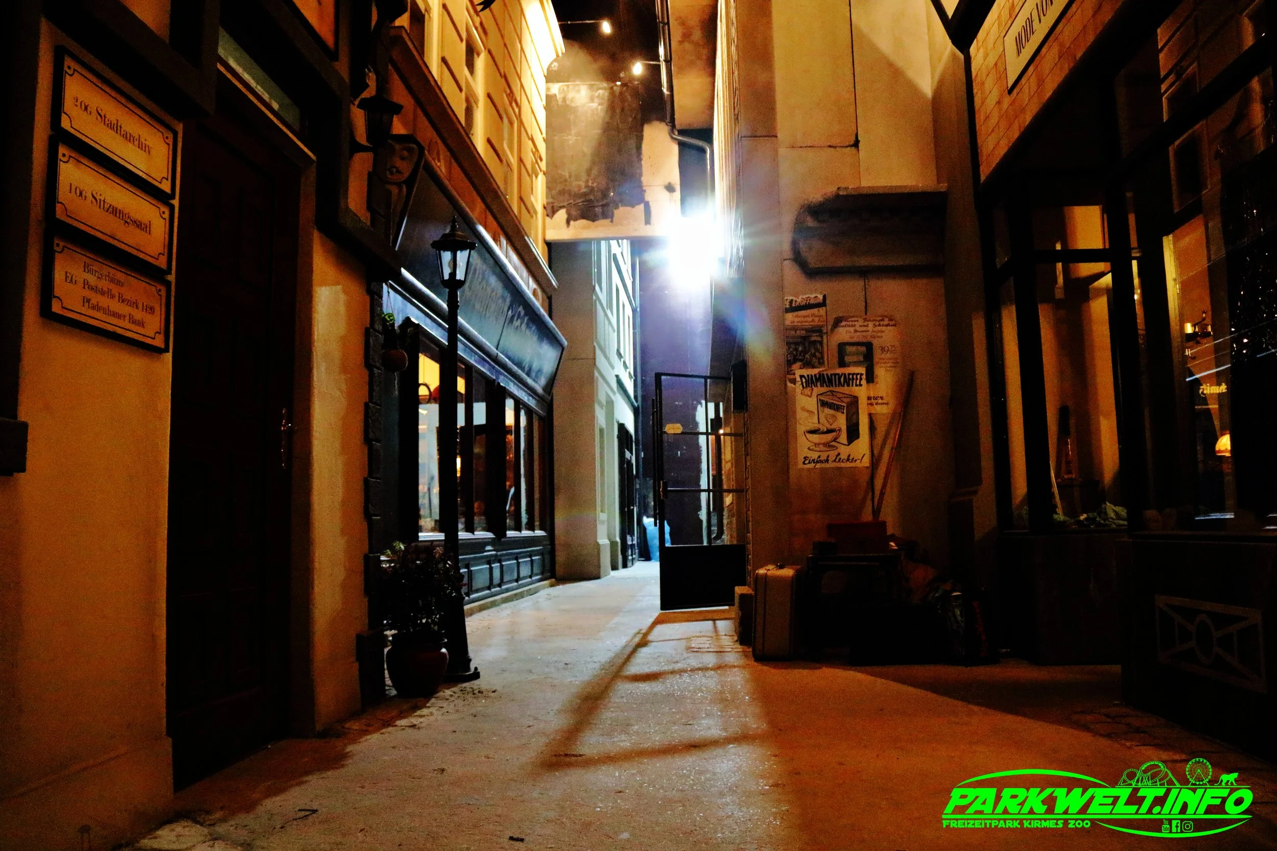 Exploria Baustelle Update Eloria Erlebnisfabrik Escape Room Bar Lounge Veranstaltungen Erlebnis Familie Ausflug Biergarten Bottrop Zechentreff Exploria Party Grusellabyrinth NRW