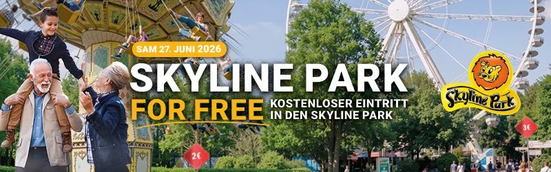 Der Allgäu Skyline Park lädt am Samstag, den 27. Juni 2026, erneut zum beliebten „SKYLINE PARK FOR FREE“-Tag ein.
