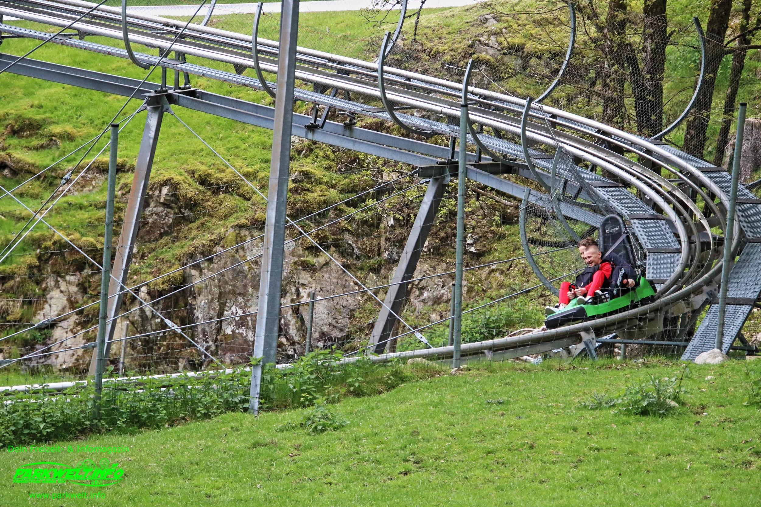 Coasterbahn Alpine Coaster Steinwasen Park Baden Württemberg Freizeitpark Themepark Wildpark  Oberried Attraktionen Fahrgeschäfte Achterbahn Rodelbahn Infos Info News Schwarzwald Seilbahn