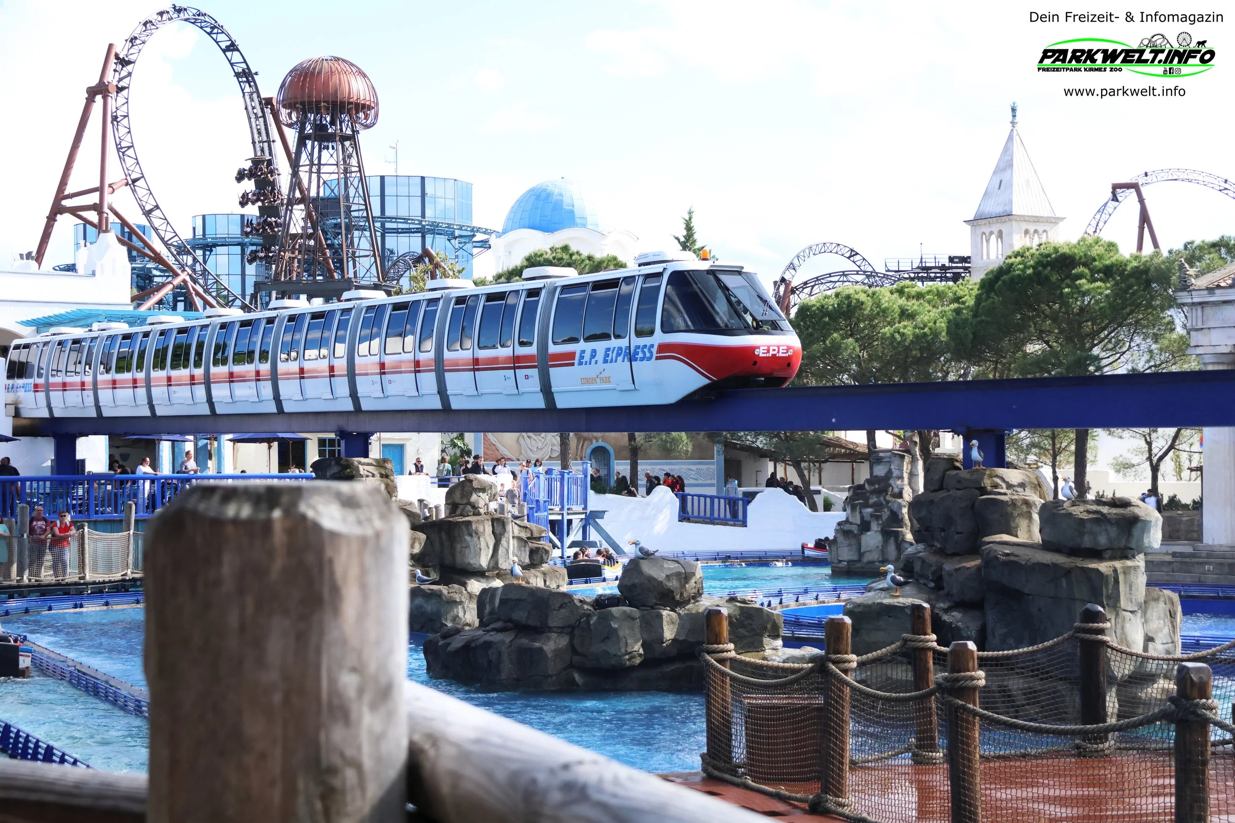 EP Express Monorail Europa Park Freizeitpark Thewmepark Mack Rides Info Bilder Technische Daten