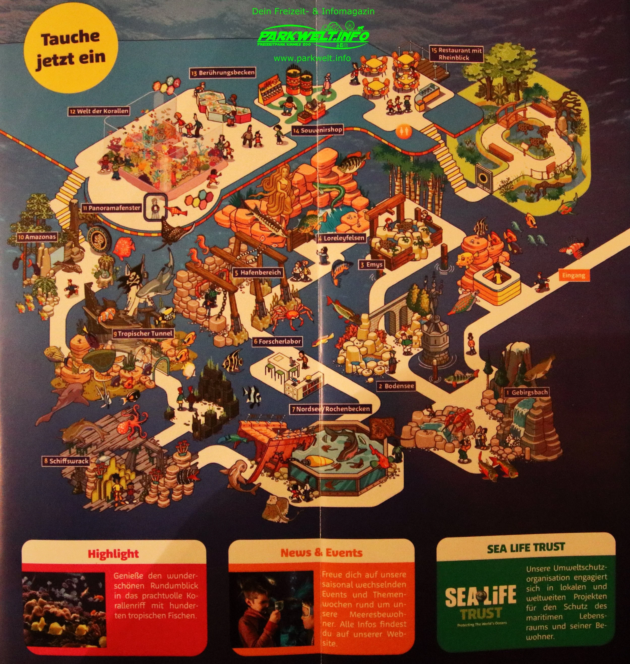 sea life speyer rheinland pfalz ausflugsziel aquarium info news bilder adresse merlin rabatt parkplatz adresse preise