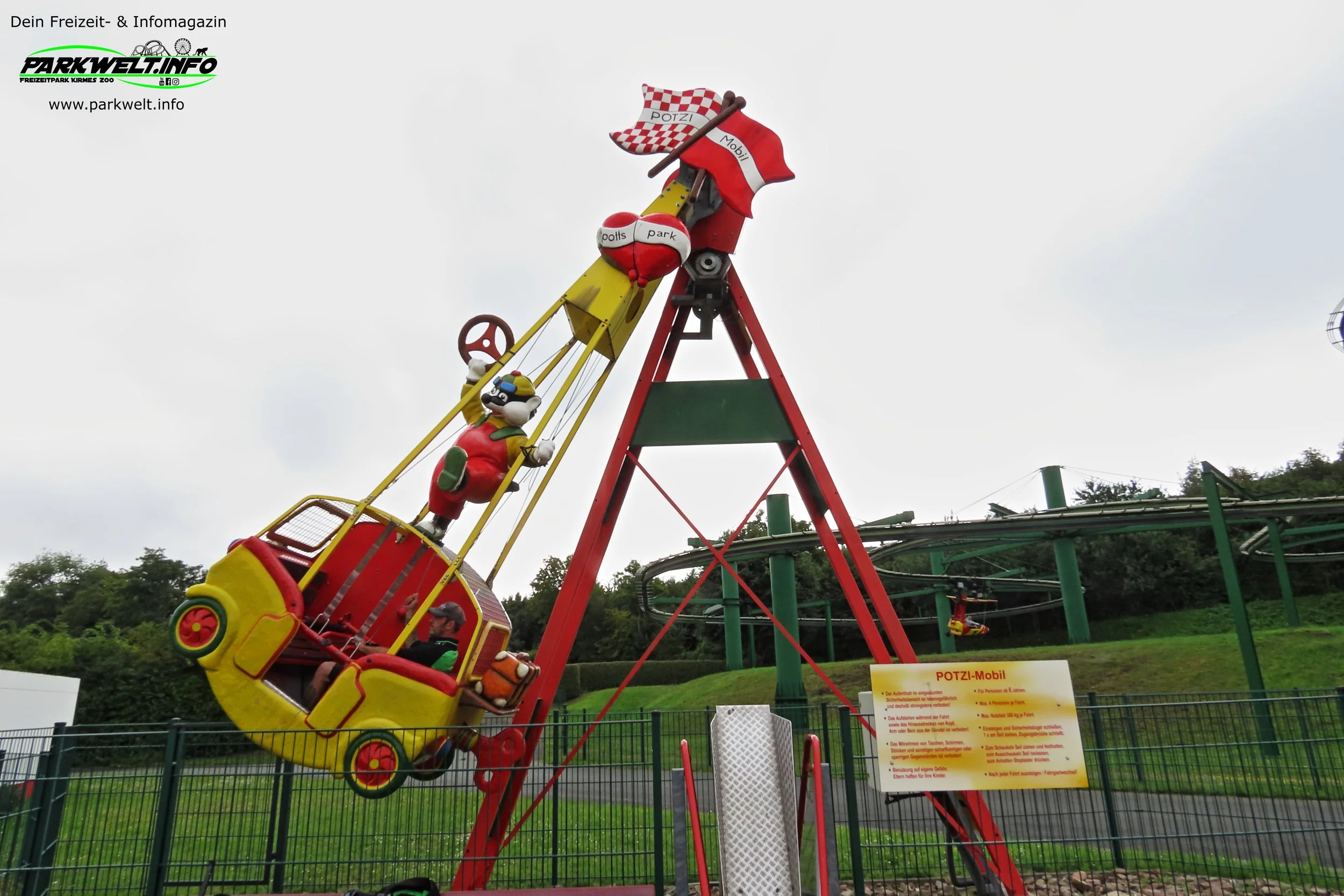 Potzi Mobil Heege Sunkid Komet potts park Minden Nordrhein Westfalen Freizeitpark Themepark Amusementpark Attraktionen Achterbahn Coaster Rollercoaster Fahrgeschäfte Anfahrt Adresse Parkplatz Park Plan Map Guide Preise Familienpark Erlebnispark