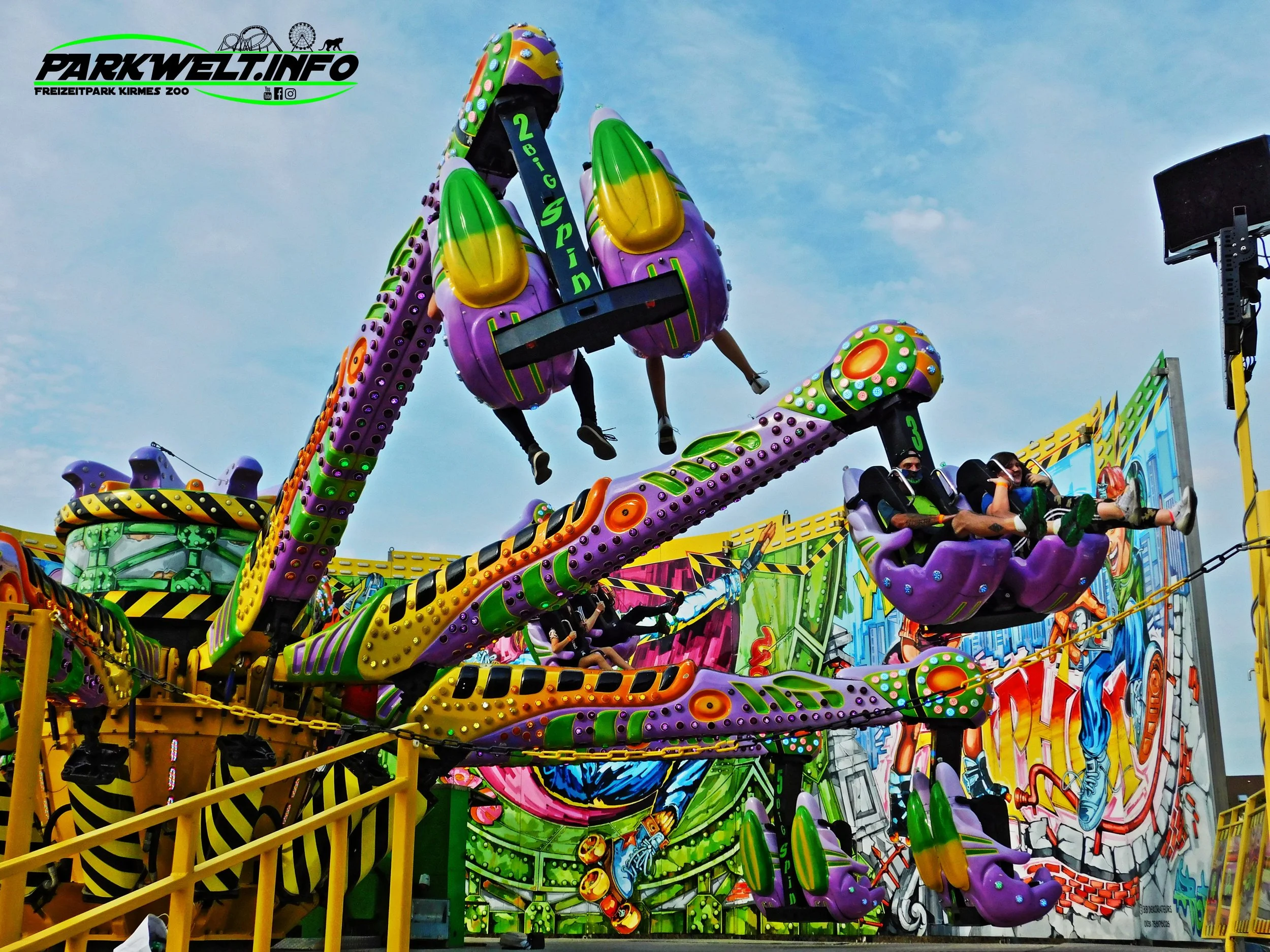 Big spin Marco welte Coaster Kirmes Volksfest Jahrmarkt Attraktion Fahrgeschäft Karussell  Daten Infos Technische