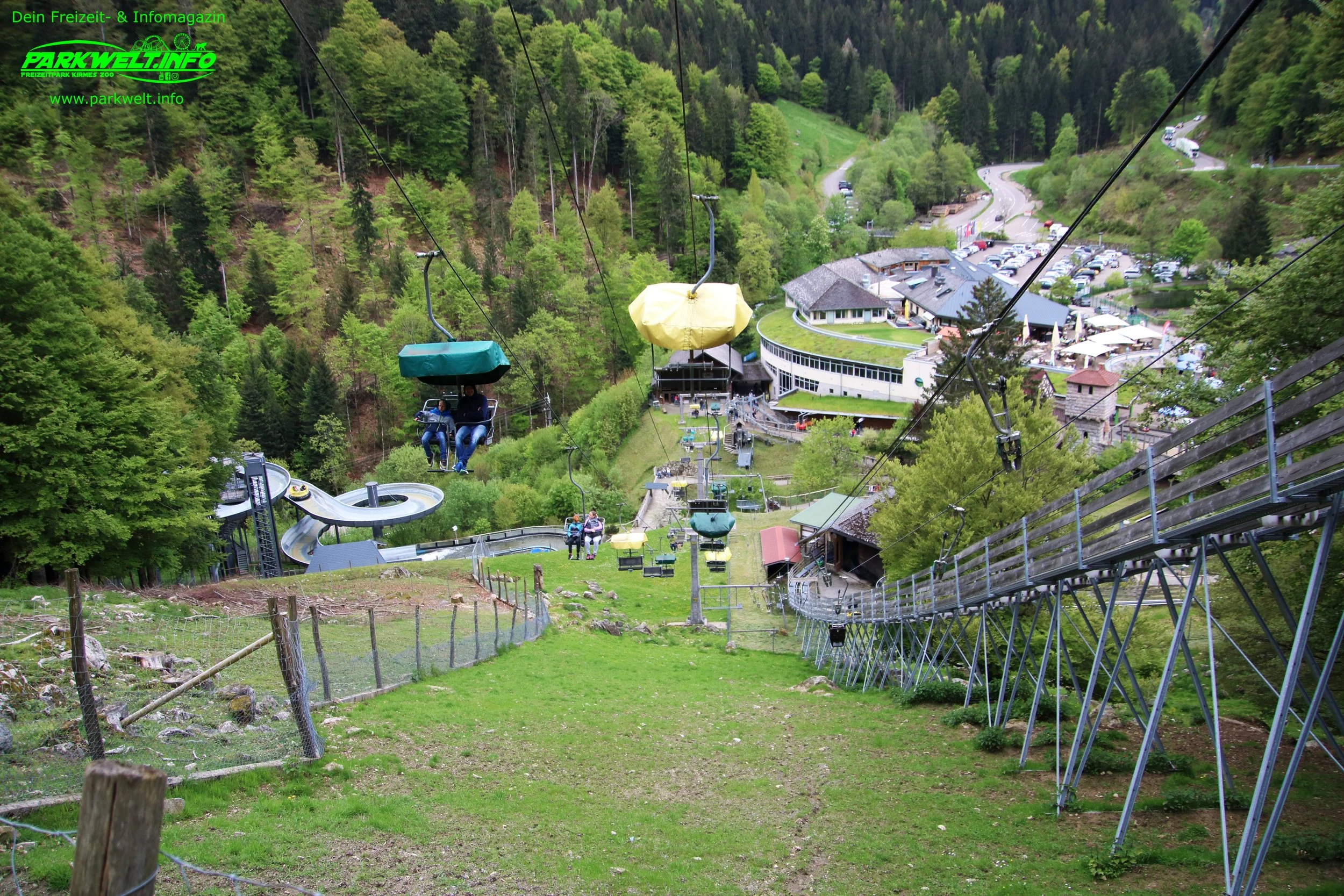 Sessellift Steinwasen Park Baden Württemberg Freizeitpark Themepark Wildpark  Oberried Attraktionen Fahrgeschäfte Achterbahn Rodelbahn Infos Info News Schwarzwald Seilbahn