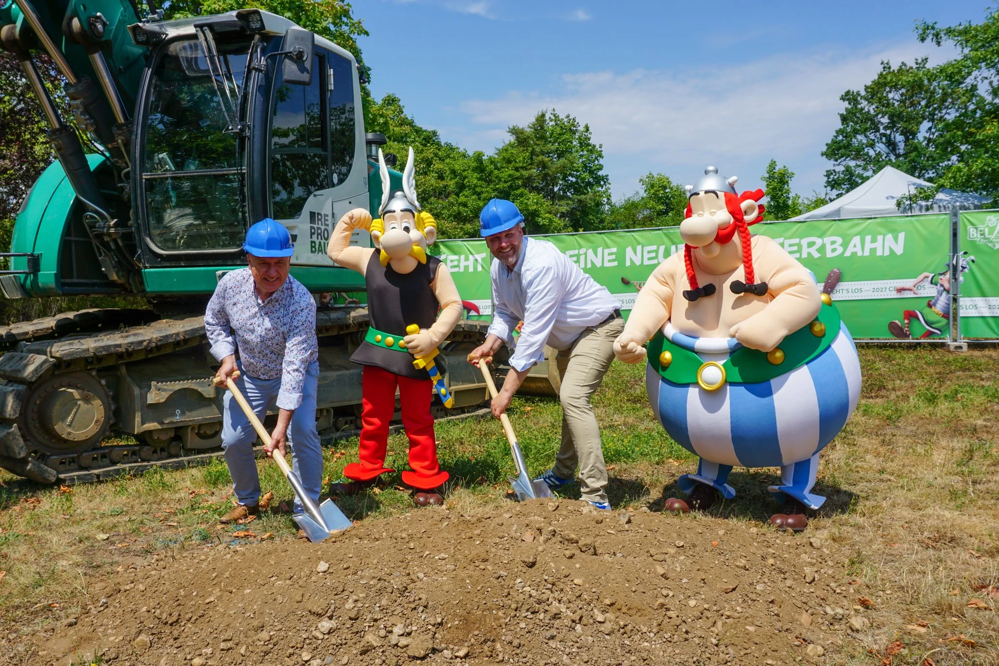 Symbolischer Spatenstich für neue Familienachterbahn im   BELANTIS