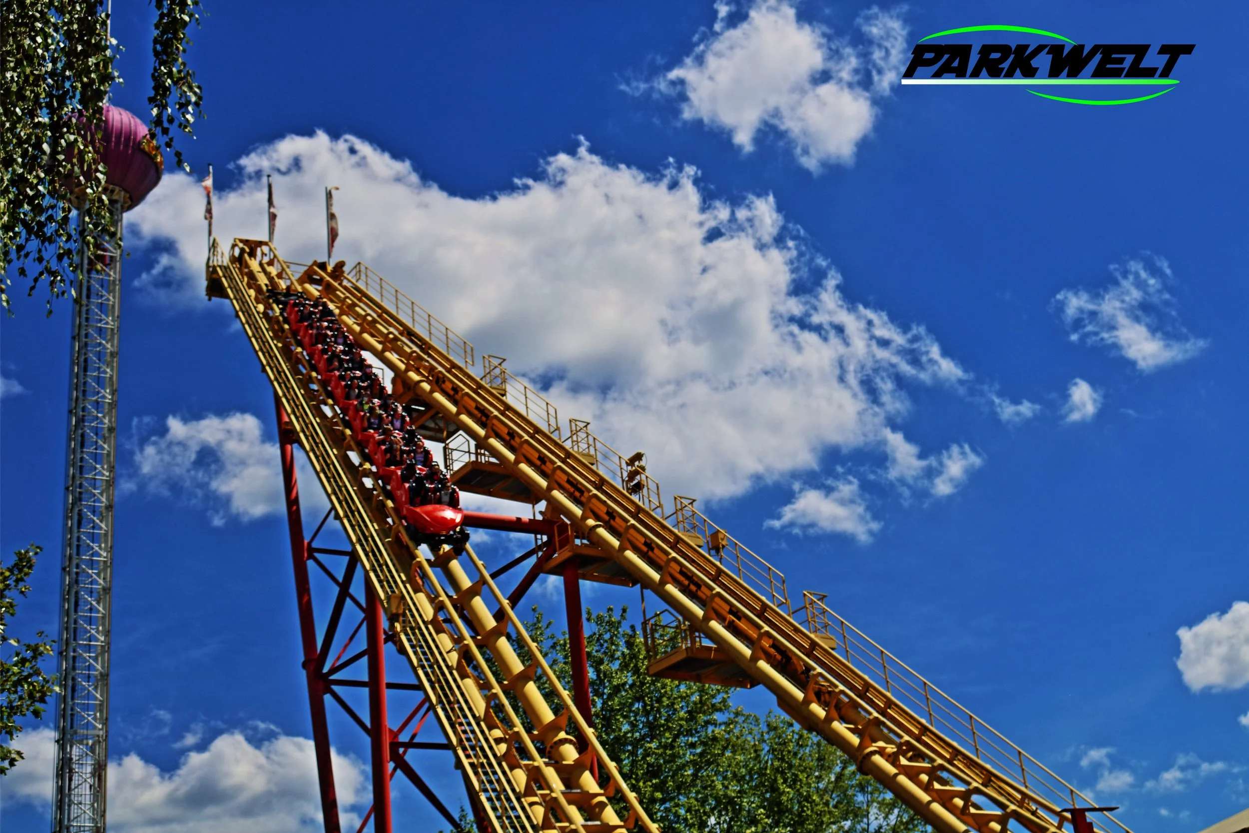 Boomerang Vekoma Achterbahn Rollercoaster Freizeitland Freizeit Land Geiselwind Bayern Freizeitpark