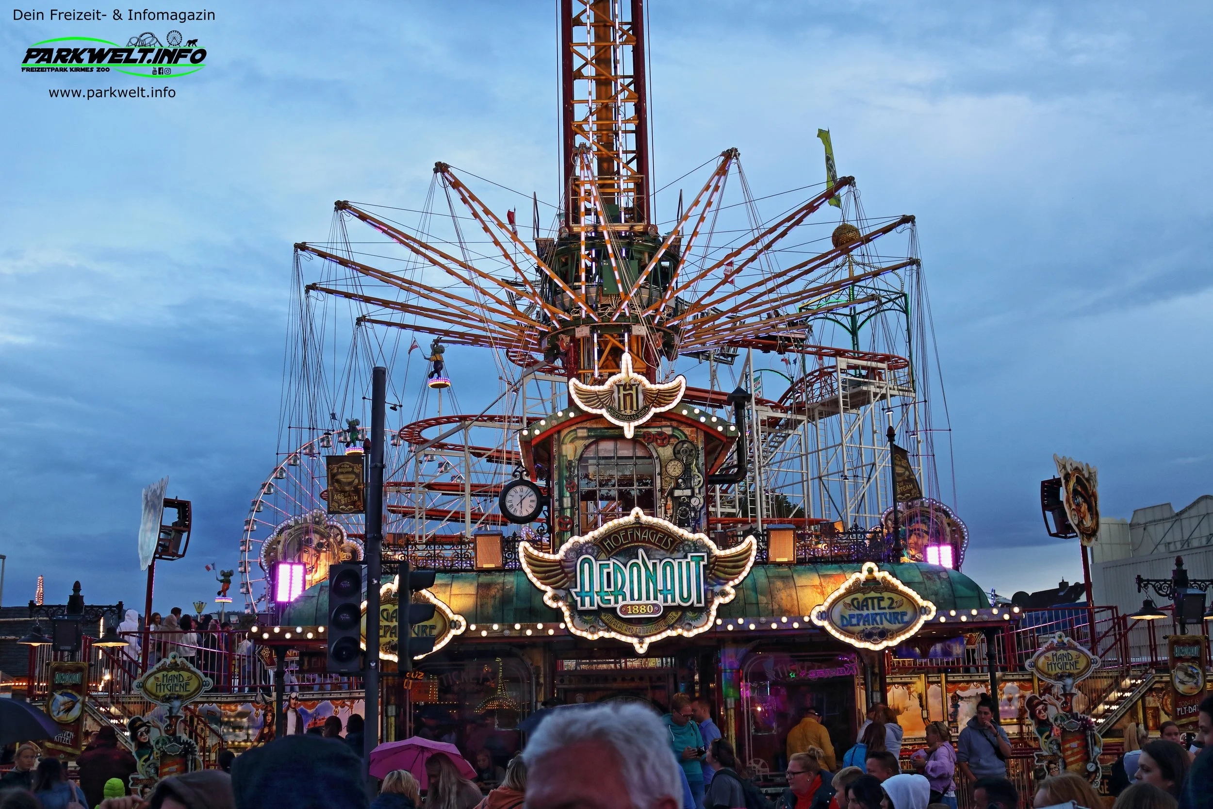 Aeronaut De Voer Hoefnagels Funtime Kettenflieger Starflyer Kirmes Volksfest Info Bilder Technische Daten Fahrgeschäft Attraktion