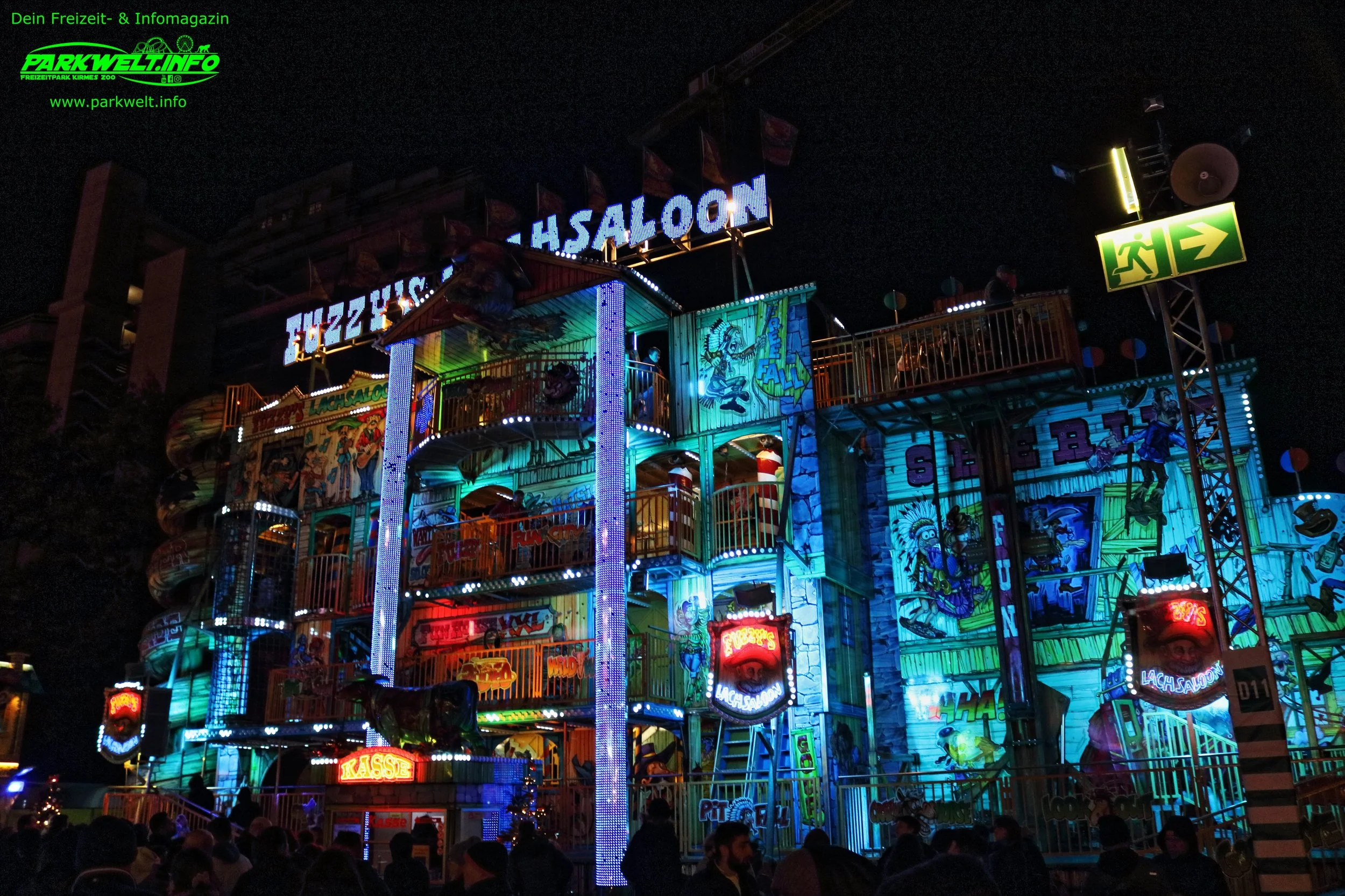 Fuzzys Lachsaloon Fun House Laufhaus Rico Rasch Ride Technic Laufgeschäft Kirmes Volksfest
