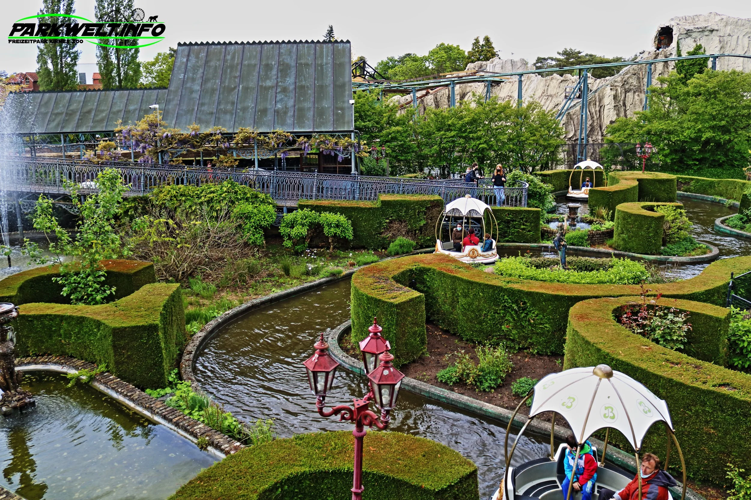 Bootvaart Mack Rides Rundbootsfahrt Bootsfahrt coaster Attraktion Freizeitpark Themepark Park Plan Map Guide Anfahrt Fahrgeschäfte Achterbahn Bobbejaanland Belgien