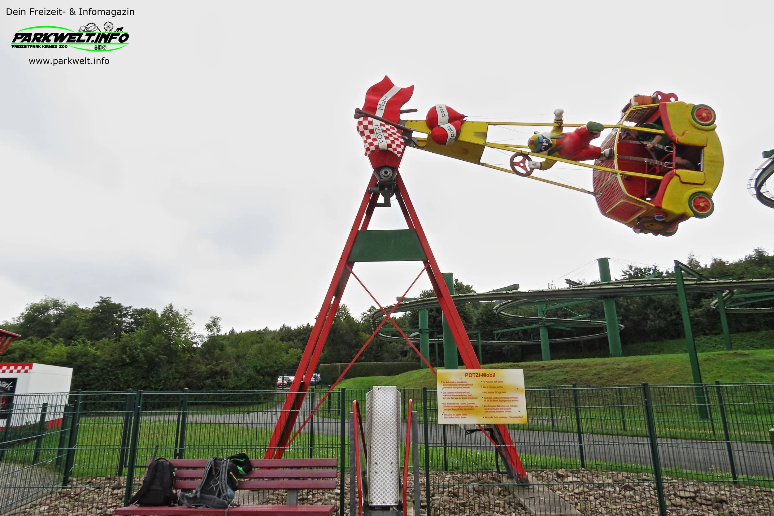Potzi Mobil Heege Sunkid Komet potts park Minden Nordrhein Westfalen Freizeitpark Themepark Amusementpark Attraktionen Achterbahn Coaster Rollercoaster Fahrgeschäfte Anfahrt Adresse Parkplatz Park Plan Map Guide Preise Familienpark Erlebnispark