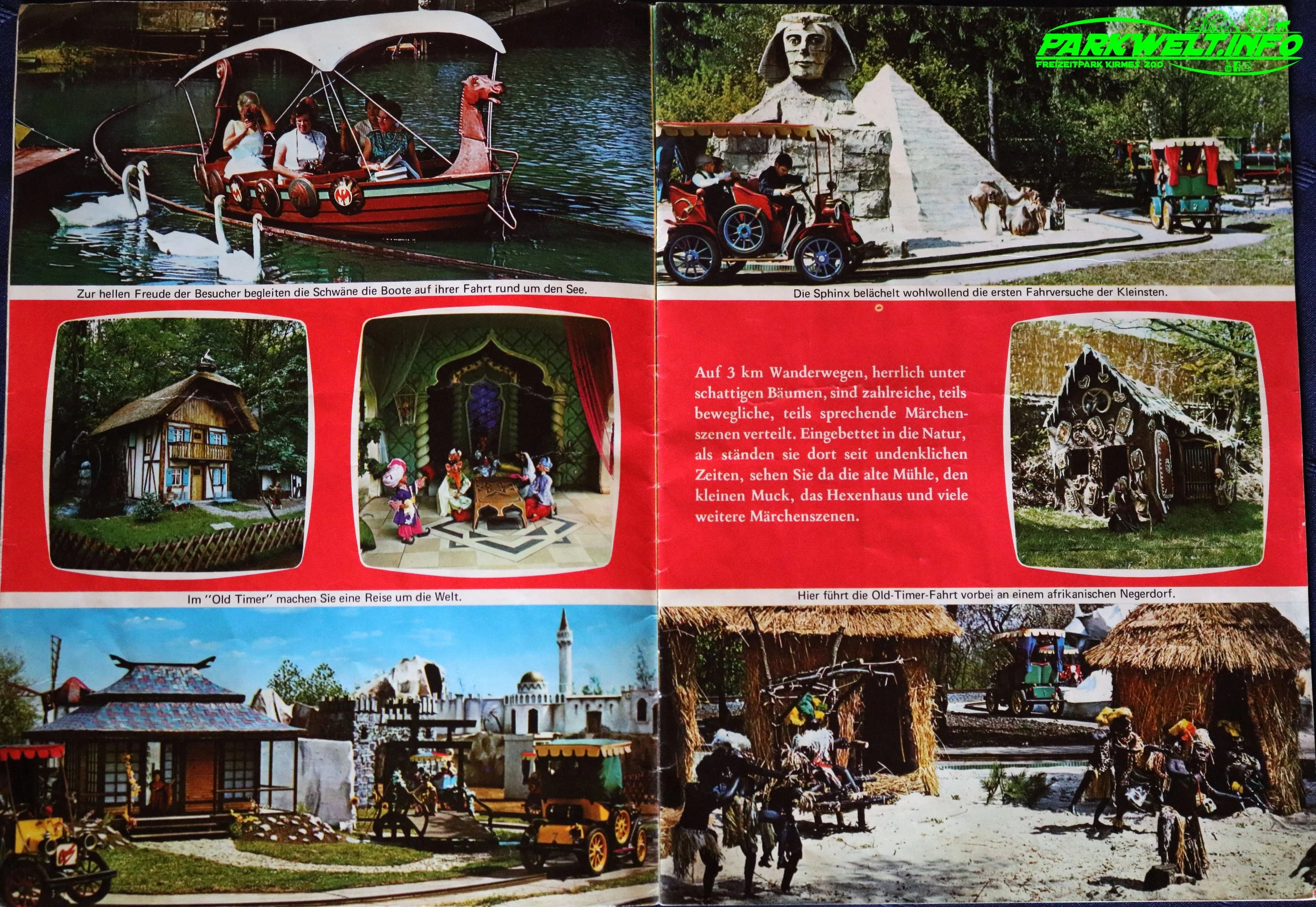 Phantasialand Park Plan 1970 1971 Map Guide history brühl rarität alt damals