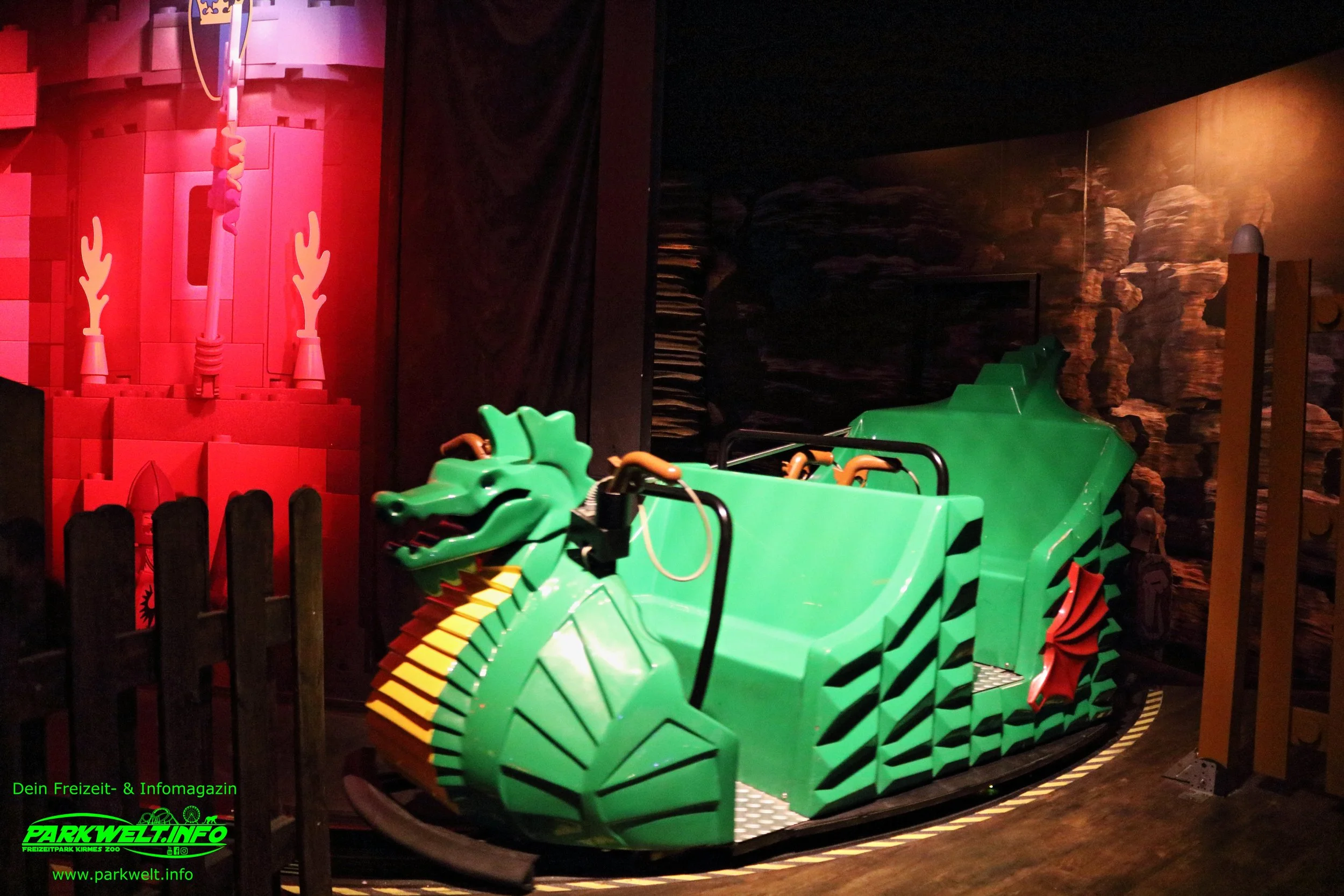 Königliches Abenteuer Dark Ride Shooter Legoland Discovery Centre Oberhausen Freizeitpark Centro Themepark Attraktionen Indoor Park Plan map Guide Fahrgeschäfte Adresse