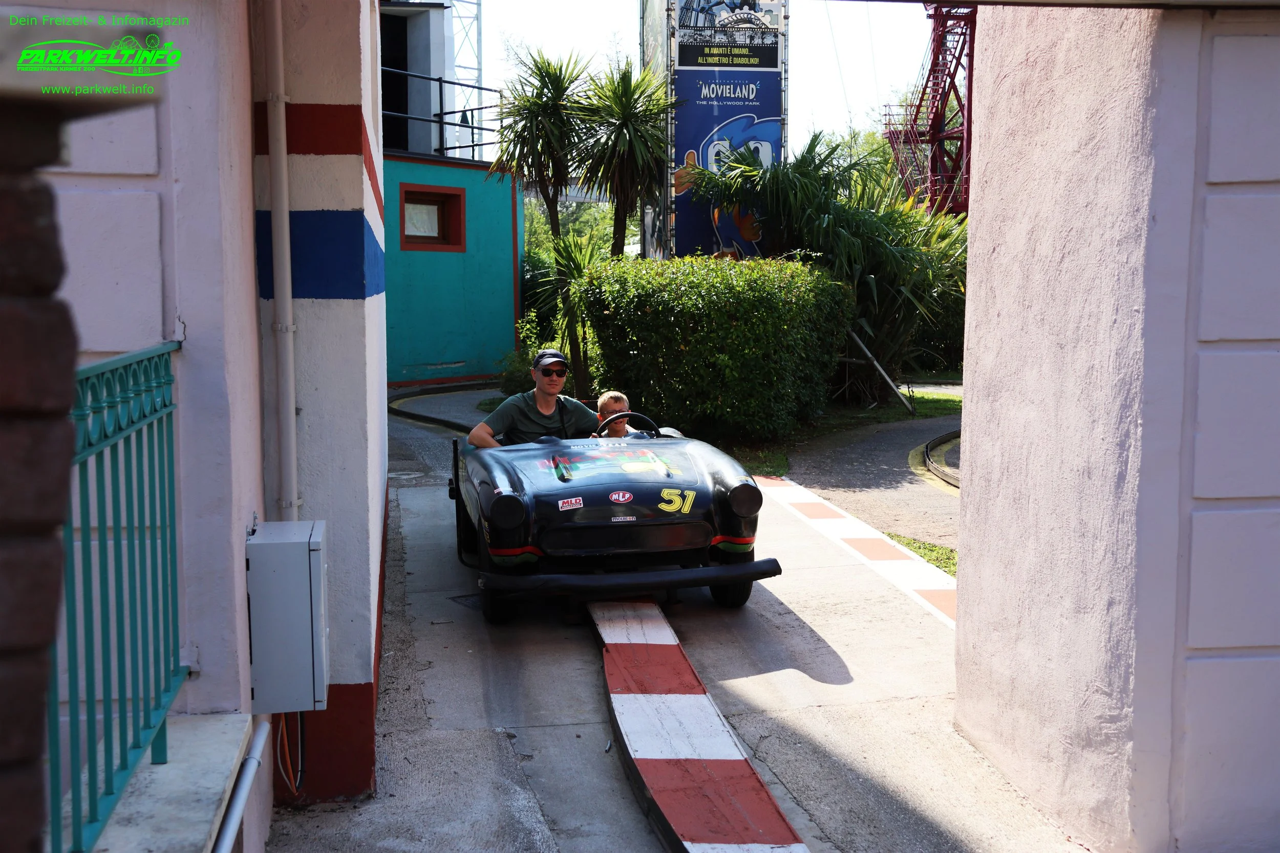 Route 66 im Movieland Park – Kinderfahrschule mit echten Benzinmotoren in Italien