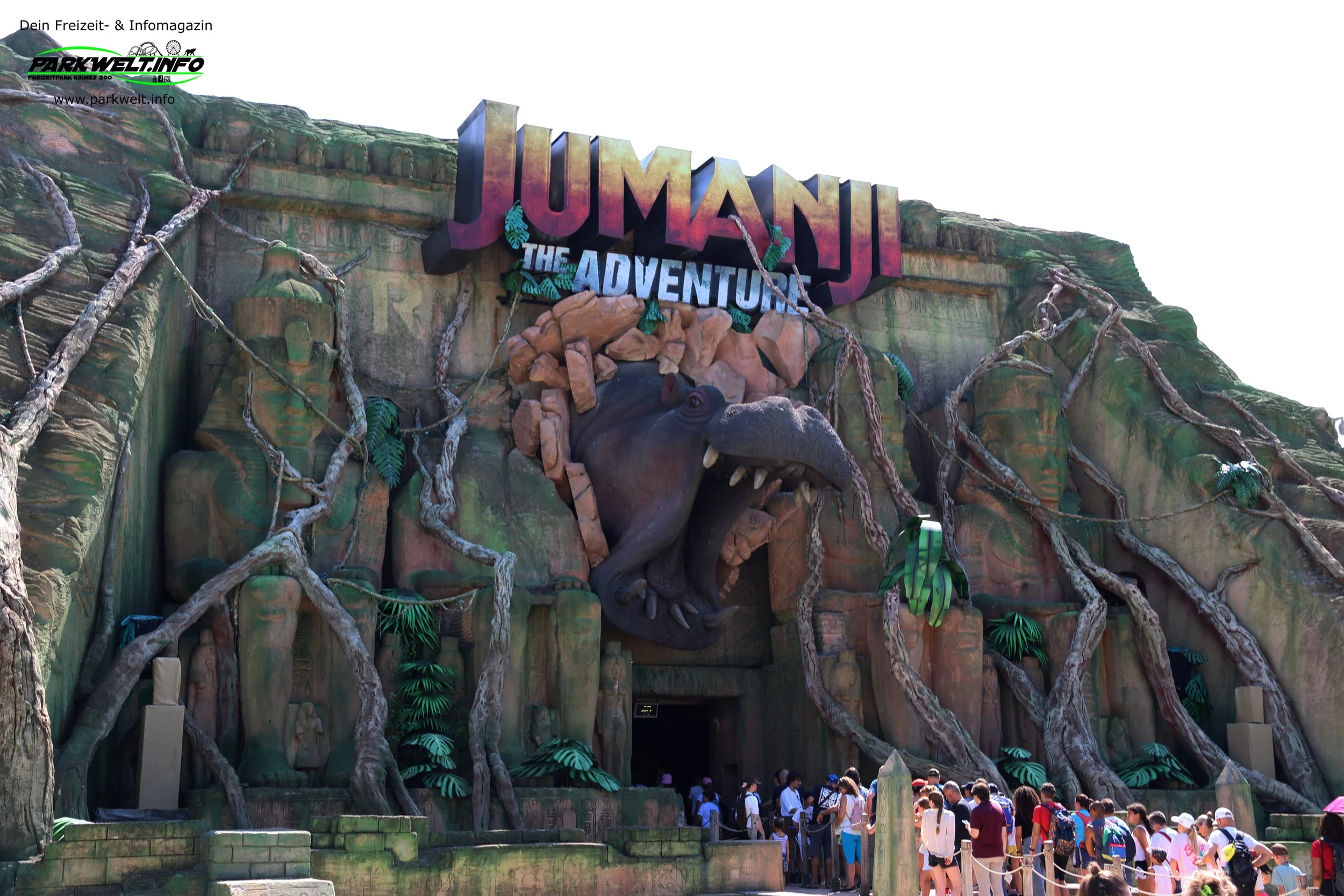 Jumanji The Adventure im Gardaland Resort ist ein immersiver Darkride, der Besucher mitten in die geheimnisvolle Welt von Jumanji entführt.