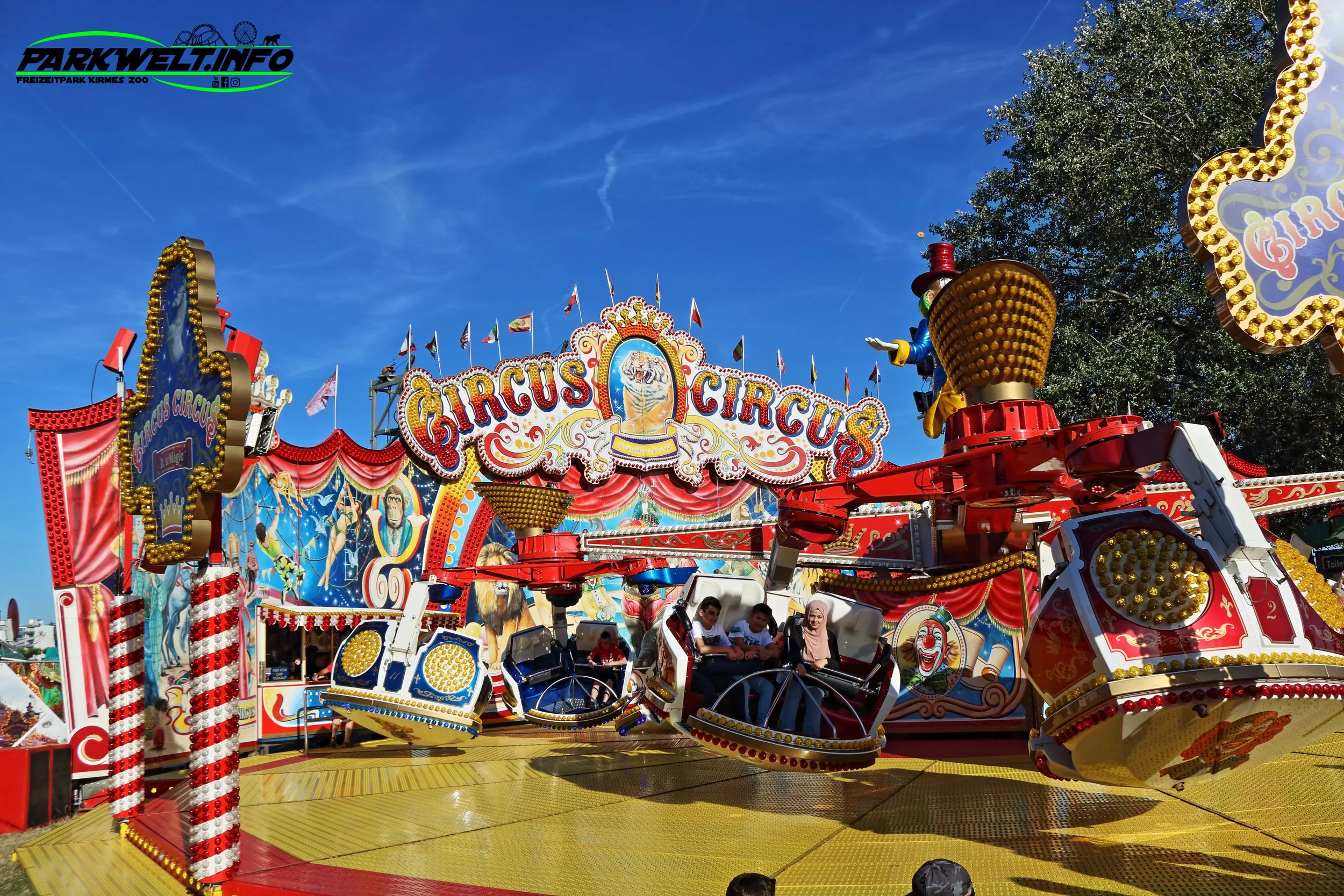 Circus Circus Gründler Preuß Huss Magic Volksfest Kirmes Fahrgeschäft